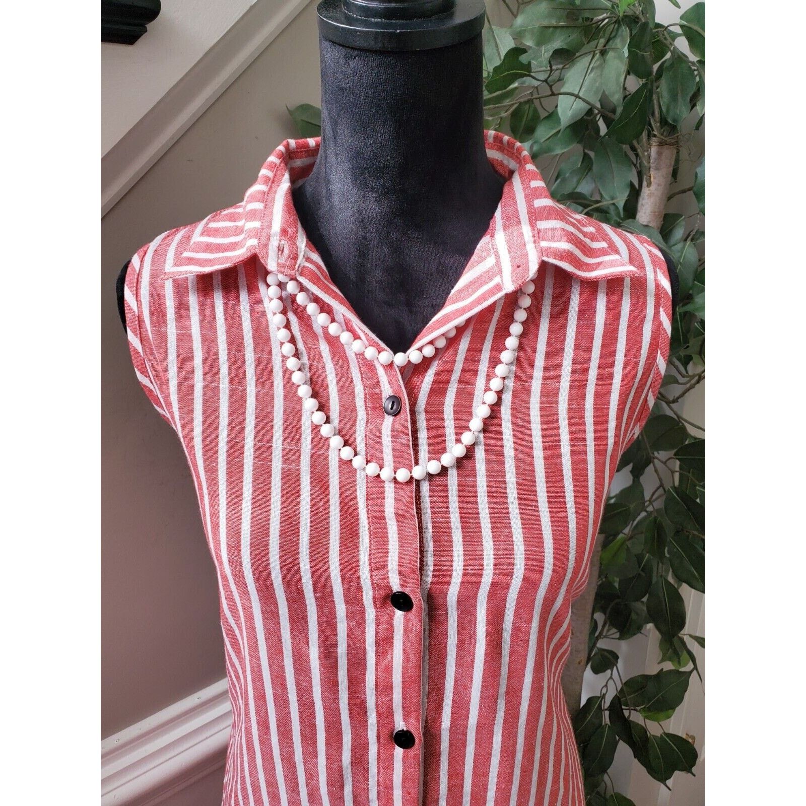 Other Pitzy Shop Collared Sleeveless Button Front Shirt Dress M Size M / US 6-8 / IT 42-44 - 2 Thumbnail