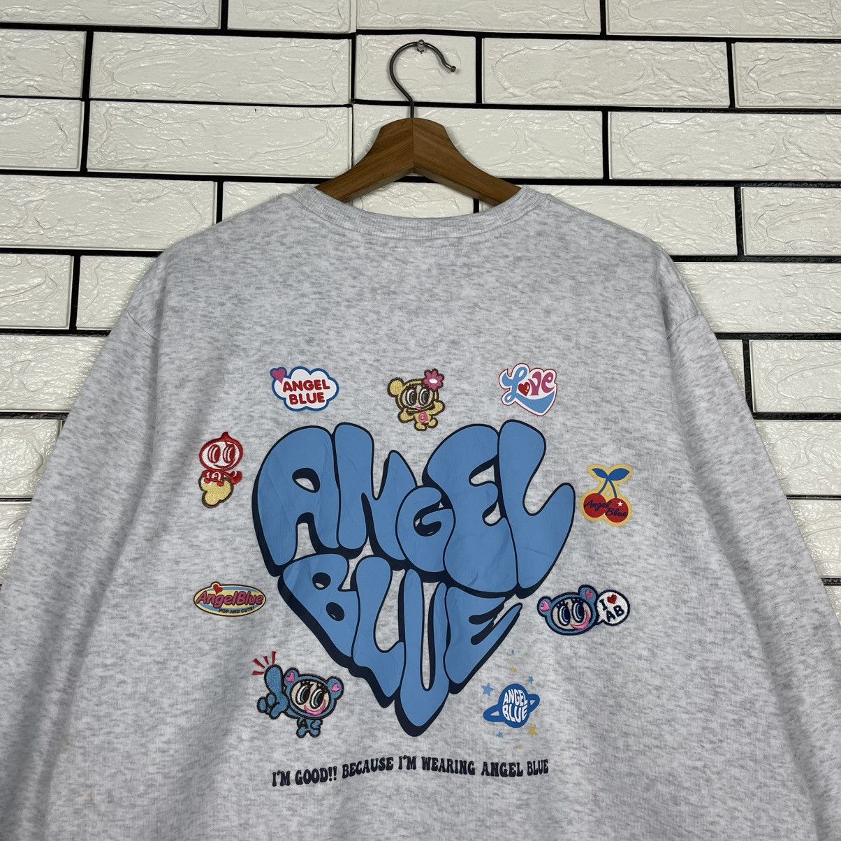 Japanese Brand Japanese Brand Angel Blue Crewneck Sweatshirt Size US M / EU 48-50 / 2 - 8 Thumbnail