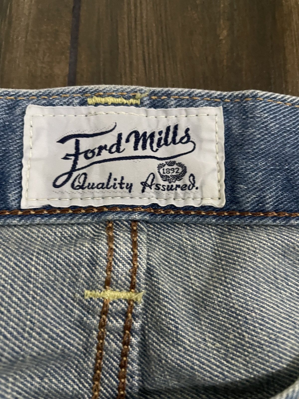 Lee Lady Lee Riders x Ford Mills Selvedge Jeans Retro Style Size 31" - 6 Thumbnail