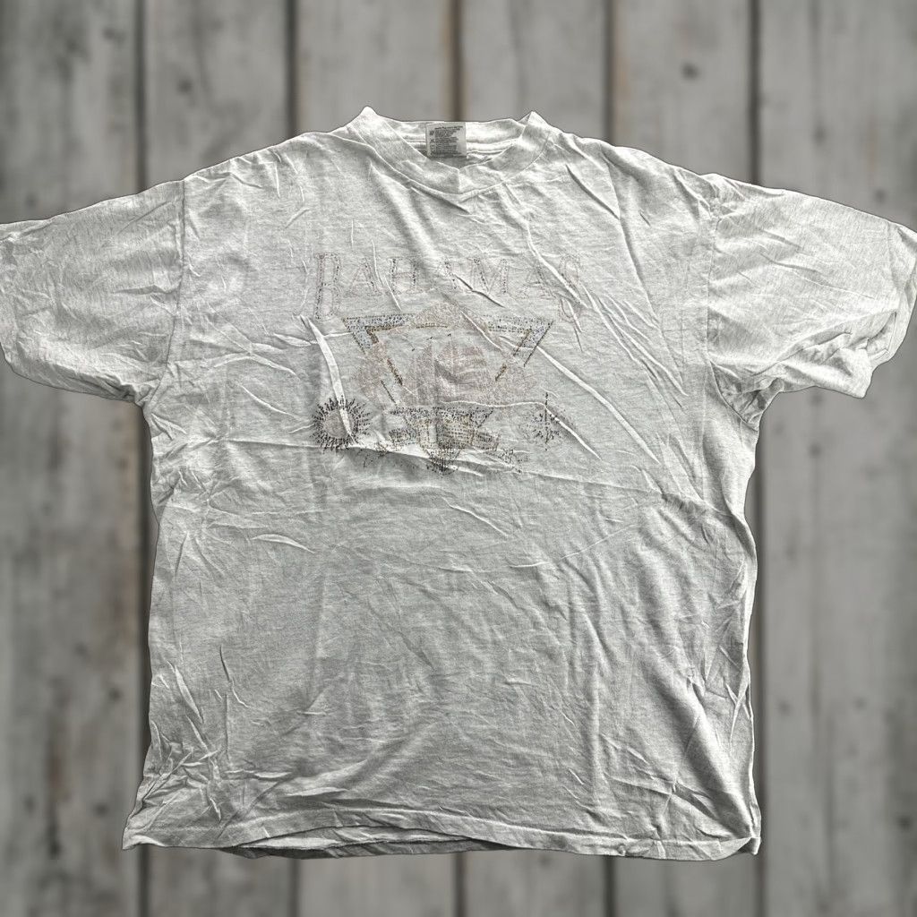 Vintage VINTAGE Bahamas Shirt Mens XL Gray Onetta 90s Nautical Travel Graphic Cotton Tee Size US XL / EU 56 / 4 - 1 Thumbnail