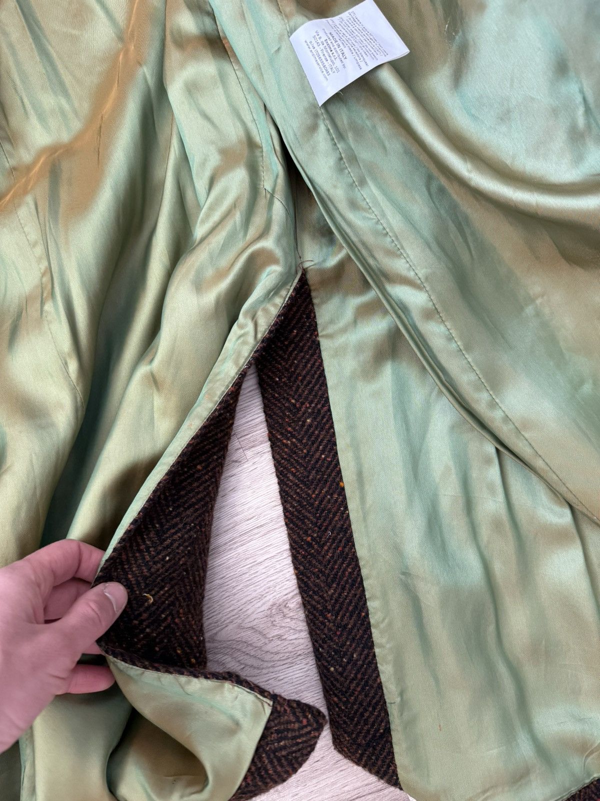 East Harbour Surplus East Harbour Surplus Belted Herringbone Wool Alpaca Coat Size US M / EU 48-50 / 2 - 22 Thumbnail