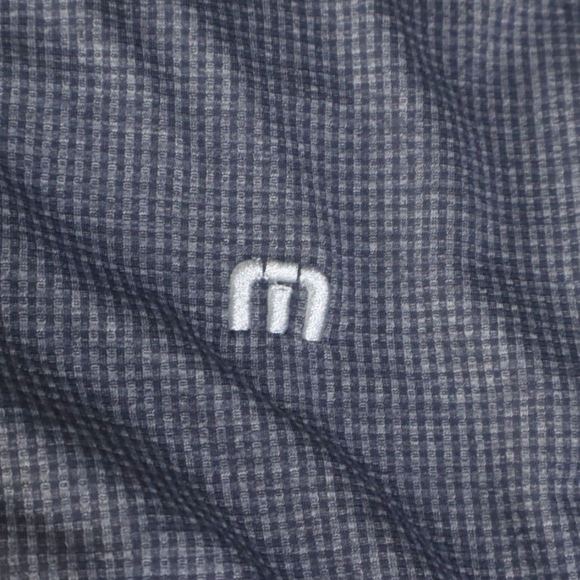TravisMathew Travis Mathew Polo Shirt Mens 2XL Charcoal Woven Stretch Polyester Solid Short Sleeve Regular Fit Shirt Size US XXL / EU 58 / 5 - 6 Thumbnail