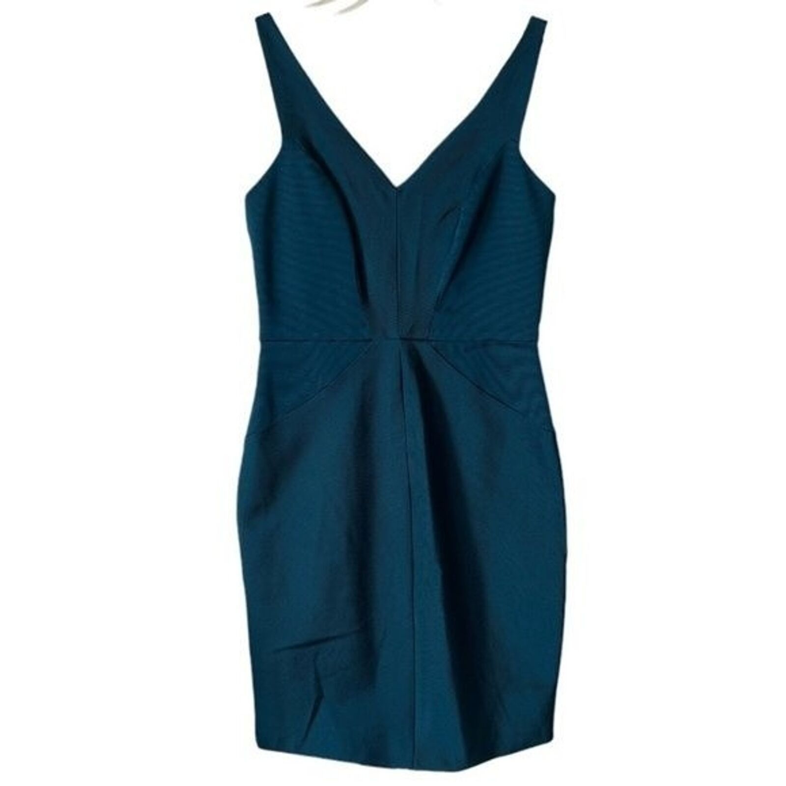 Monique Lhuillier MONIQUE LHUILLIER V-Neck Mini Dress w/ Tags, M/US8 Size M / US 6-8 / IT 42-44 - 4 Thumbnail