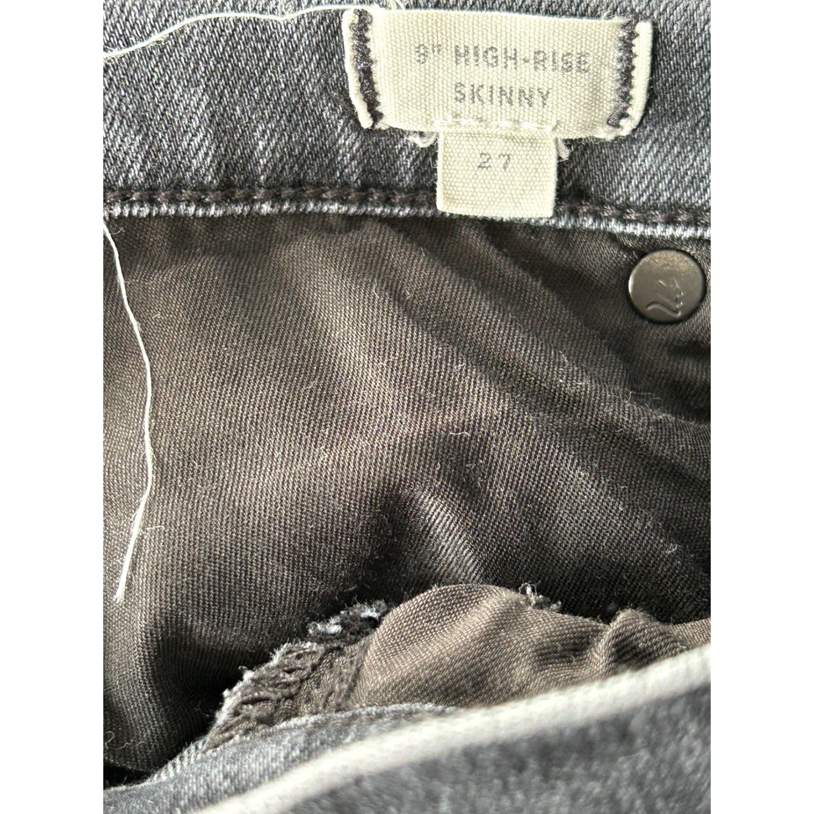 Madewell Madewell Jeans Womens 9" High-Rise Skinny Dark Wash Denim sz 27 Size 27" / US 4 / IT 40 - 5 Thumbnail