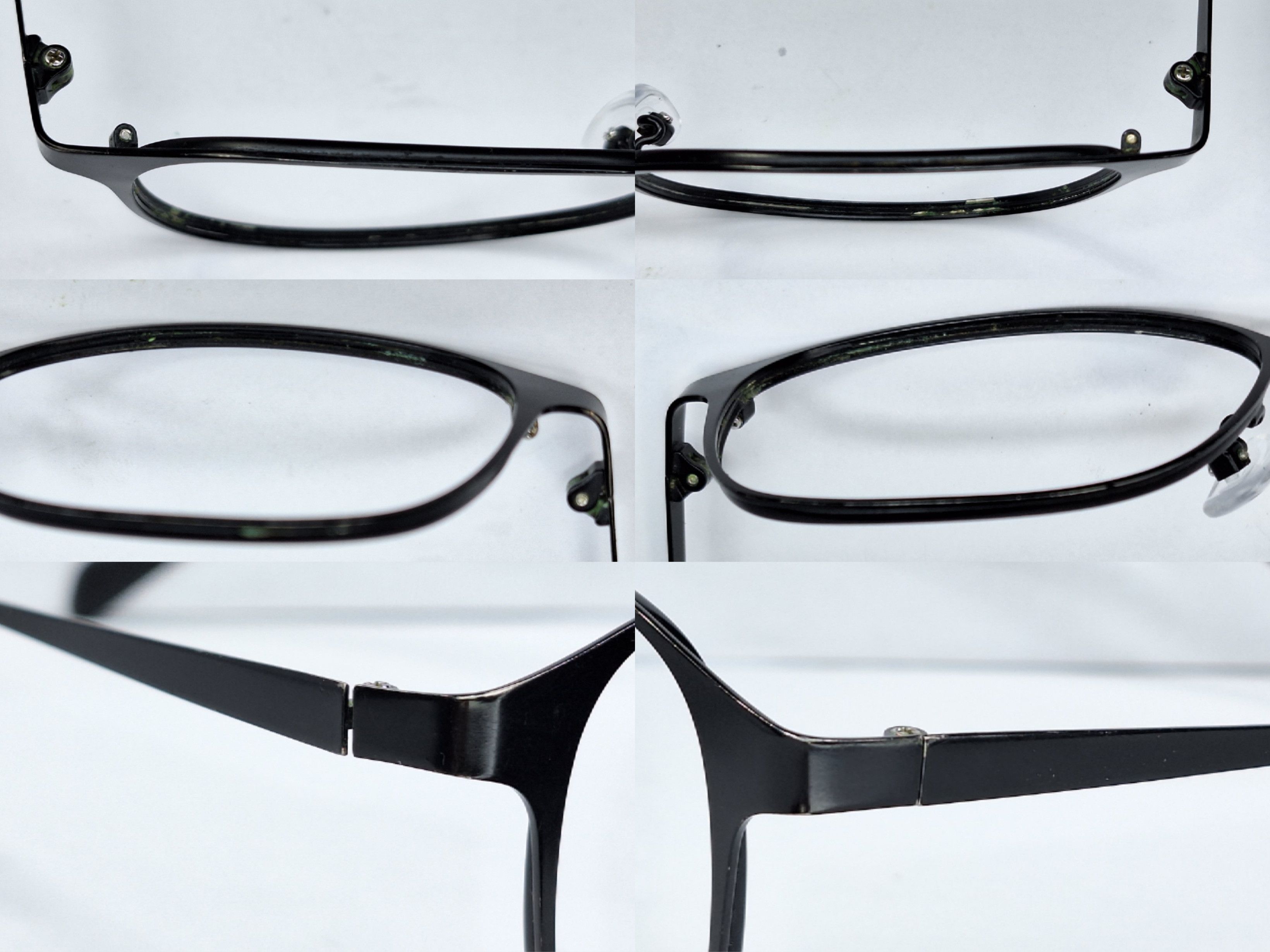 Vintage Zoff ZY192G07A Black Stainless Steel Glasses 55mm Wide Fit Size ONE SIZE - 4 Thumbnail