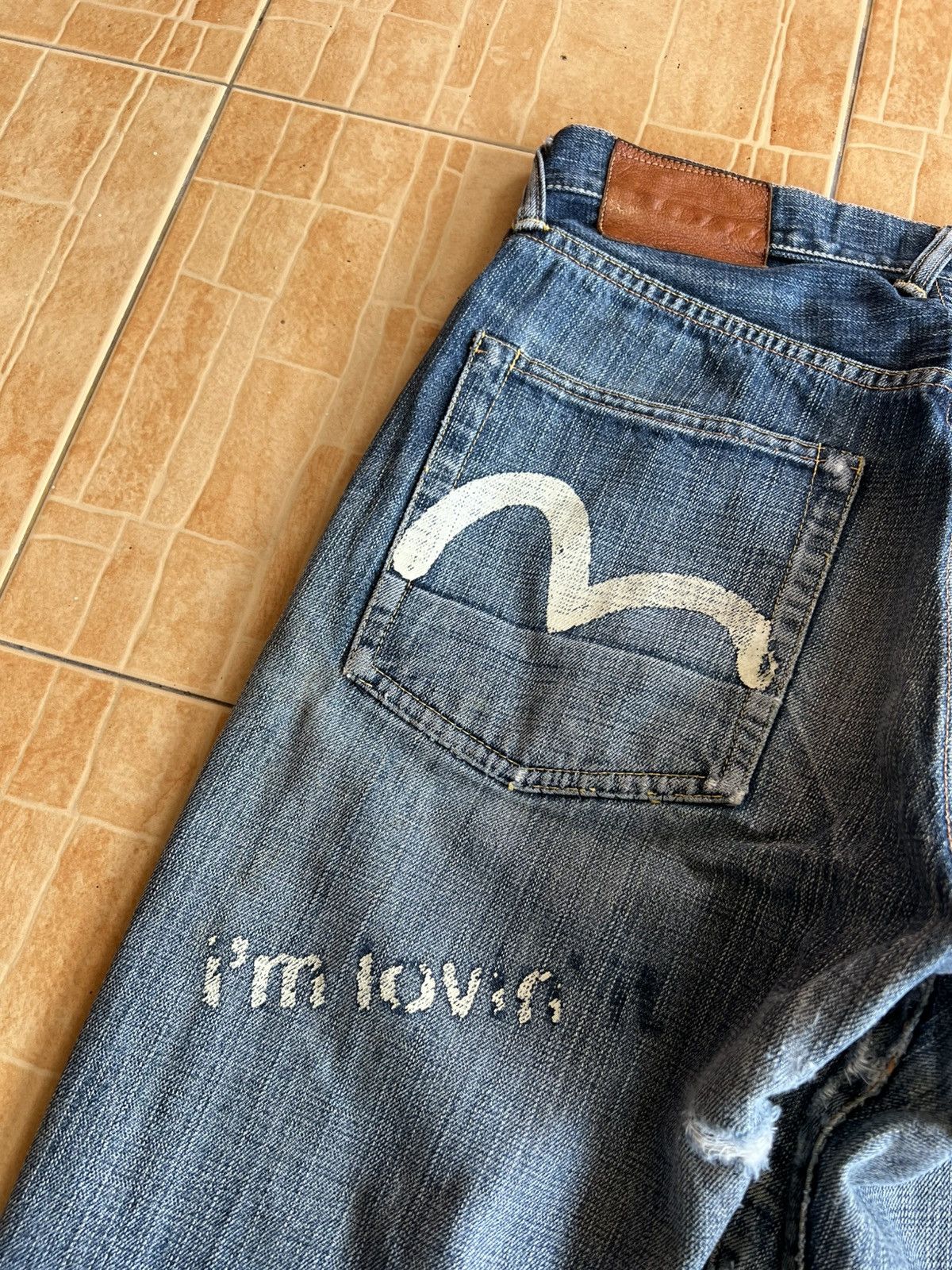 Evisu Vintage Evisu X McDonald Selvedge Distressed Jean Very Rare Size US 29 - 14 Thumbnail