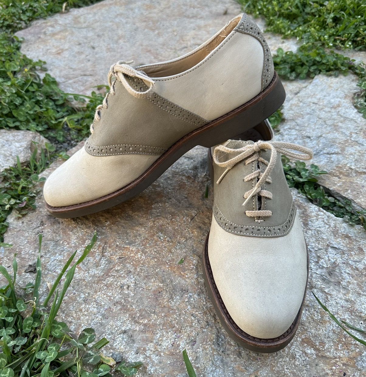 Cole Haan Vintage 90’s two tone suede saddle shoe 8.5 Size US 8.5 / EU 41-42 - 2 Thumbnail