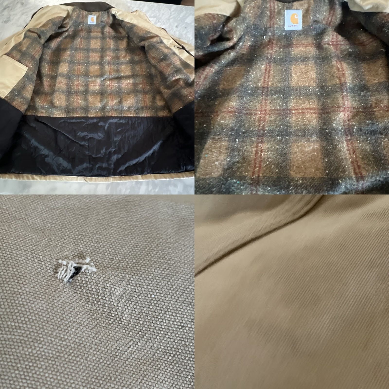 Carhartt VINTAGE Carhartt Jacket Men’s 2XL Chore Solid Pocket Snap Zip Beige USA Size US XXL / EU 58 / 5 - 9 Thumbnail