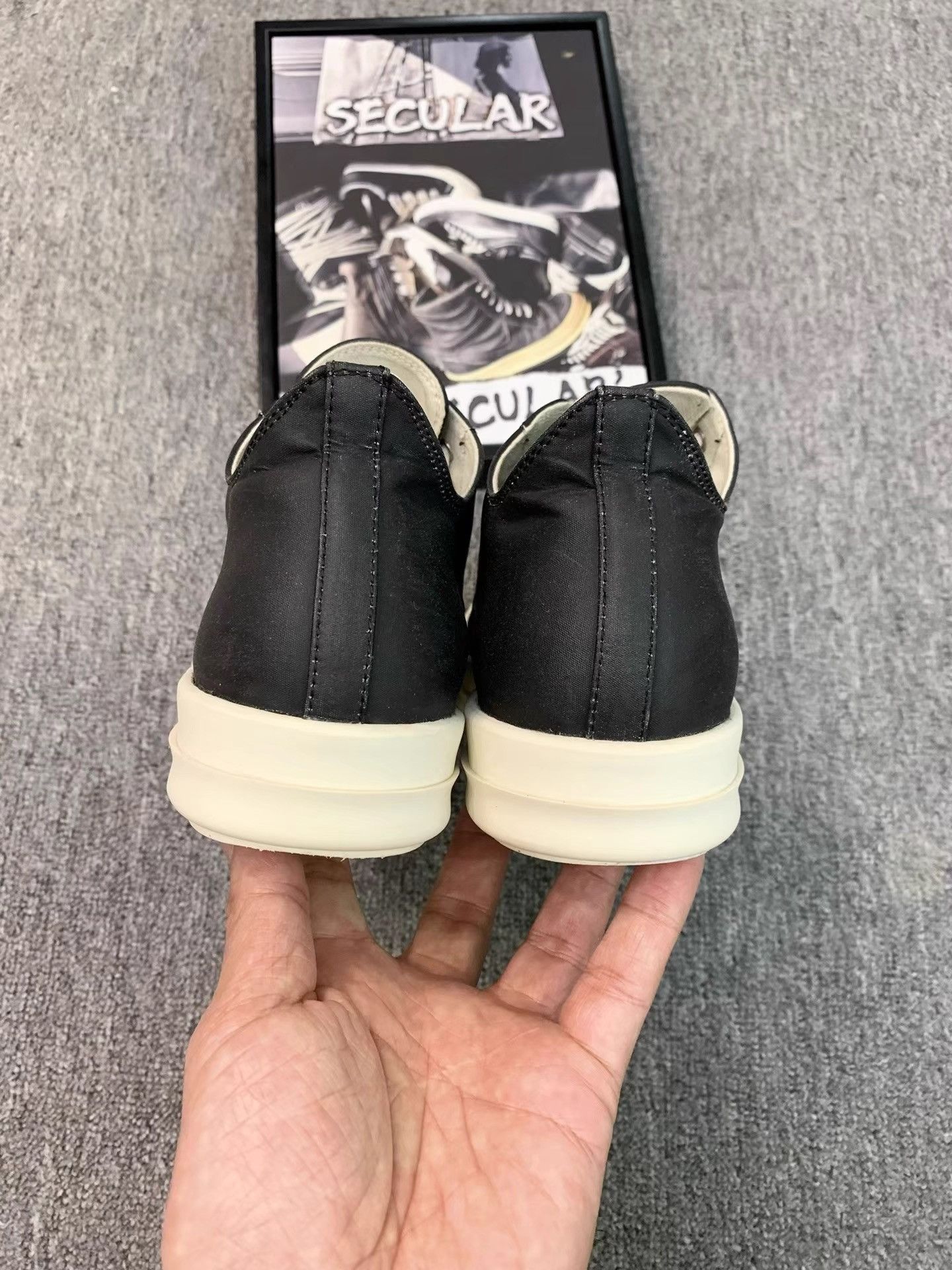 Rick Owens Rick Owens Black Strap High Top Sneakers K34 Size US 7.5 / IT 37.5 - 7 Thumbnail