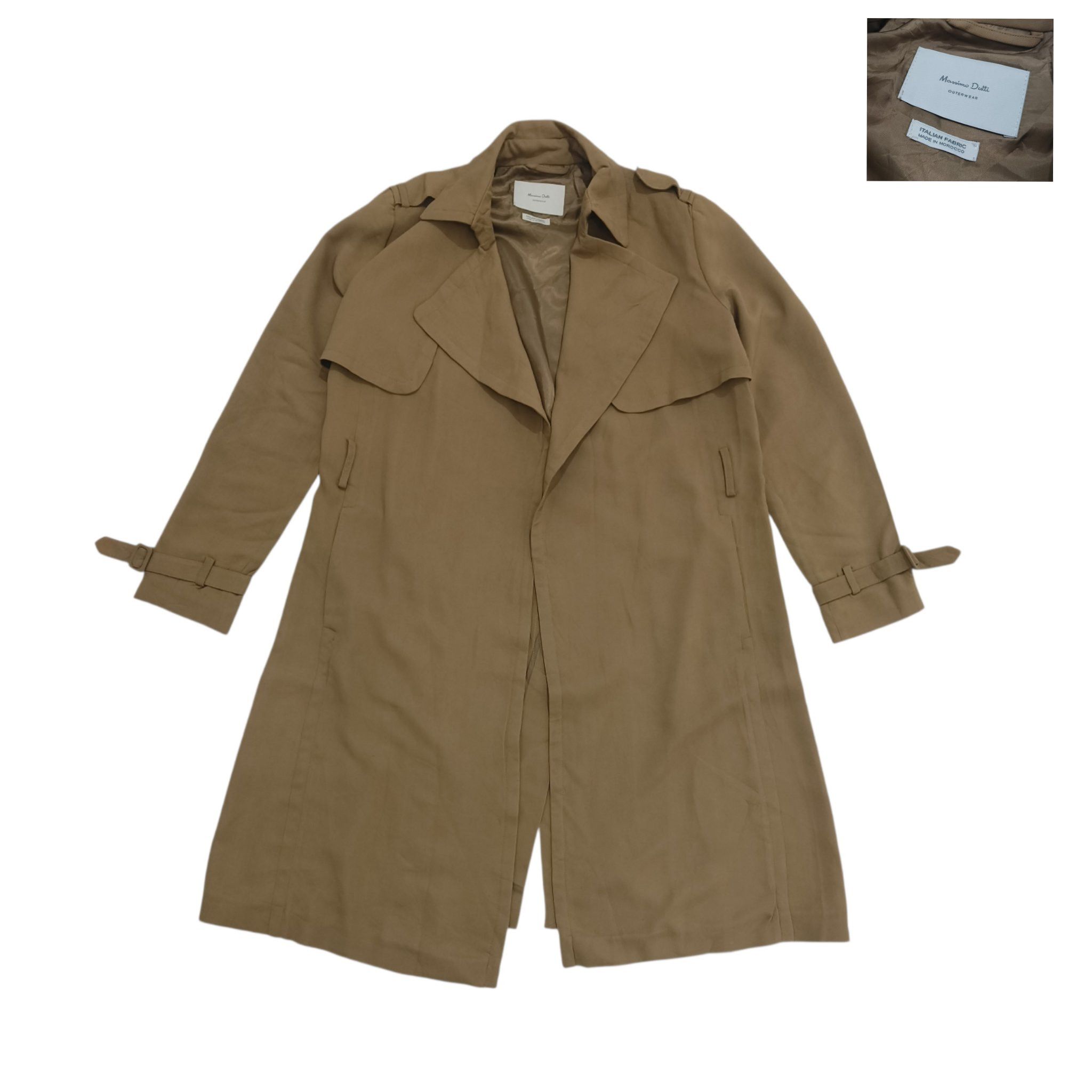Massimo Dutti Authentic! MASSIMO DUTTI Women's Trench Coat Size M / US 6-8 / IT 42-44 - 1 Thumbnail