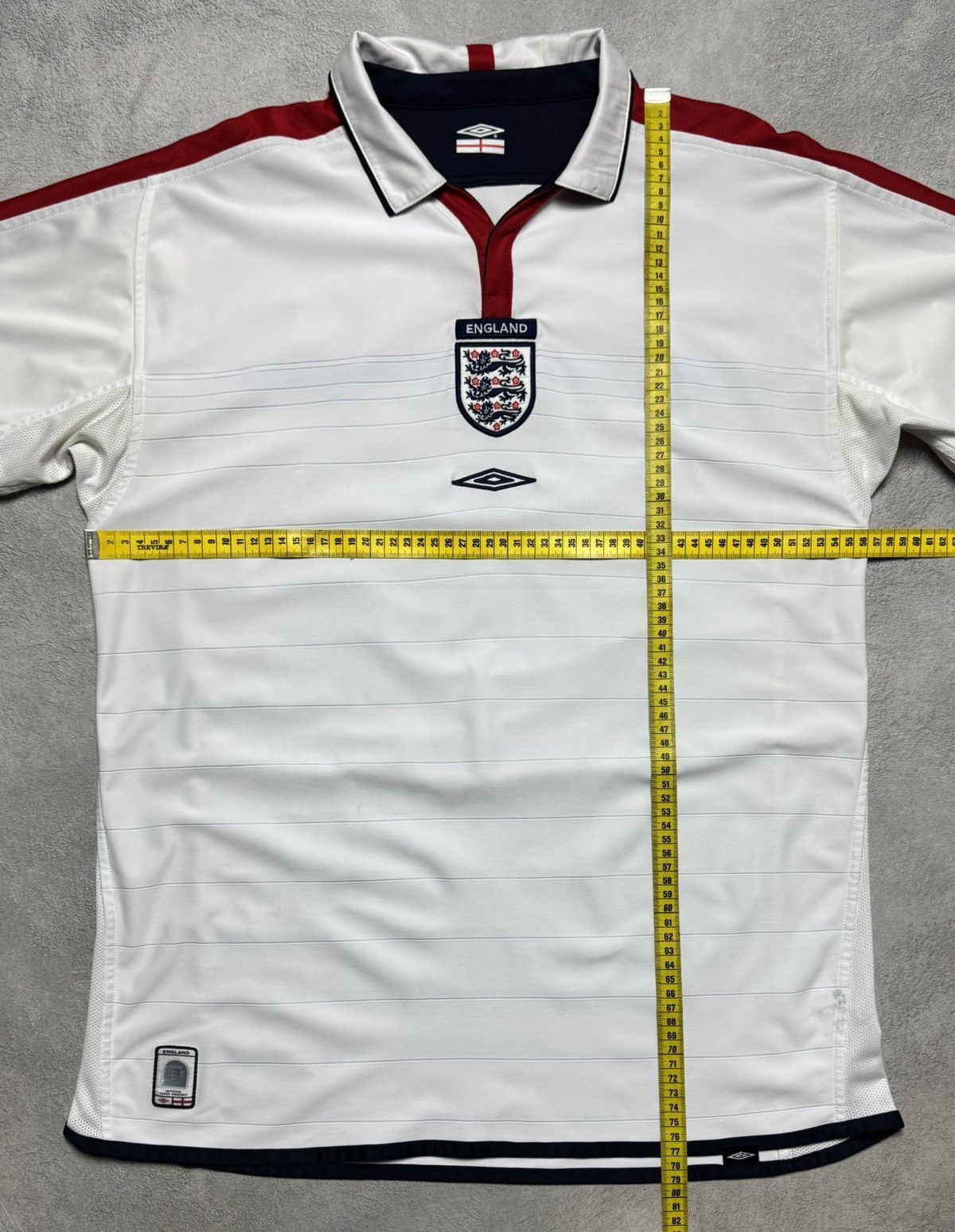Umbro England 2003 2005 Home Shirt Soccer Jersey Long Sleeve Umbro Size US L / EU 52-54 / 3 - 21 Thumbnail