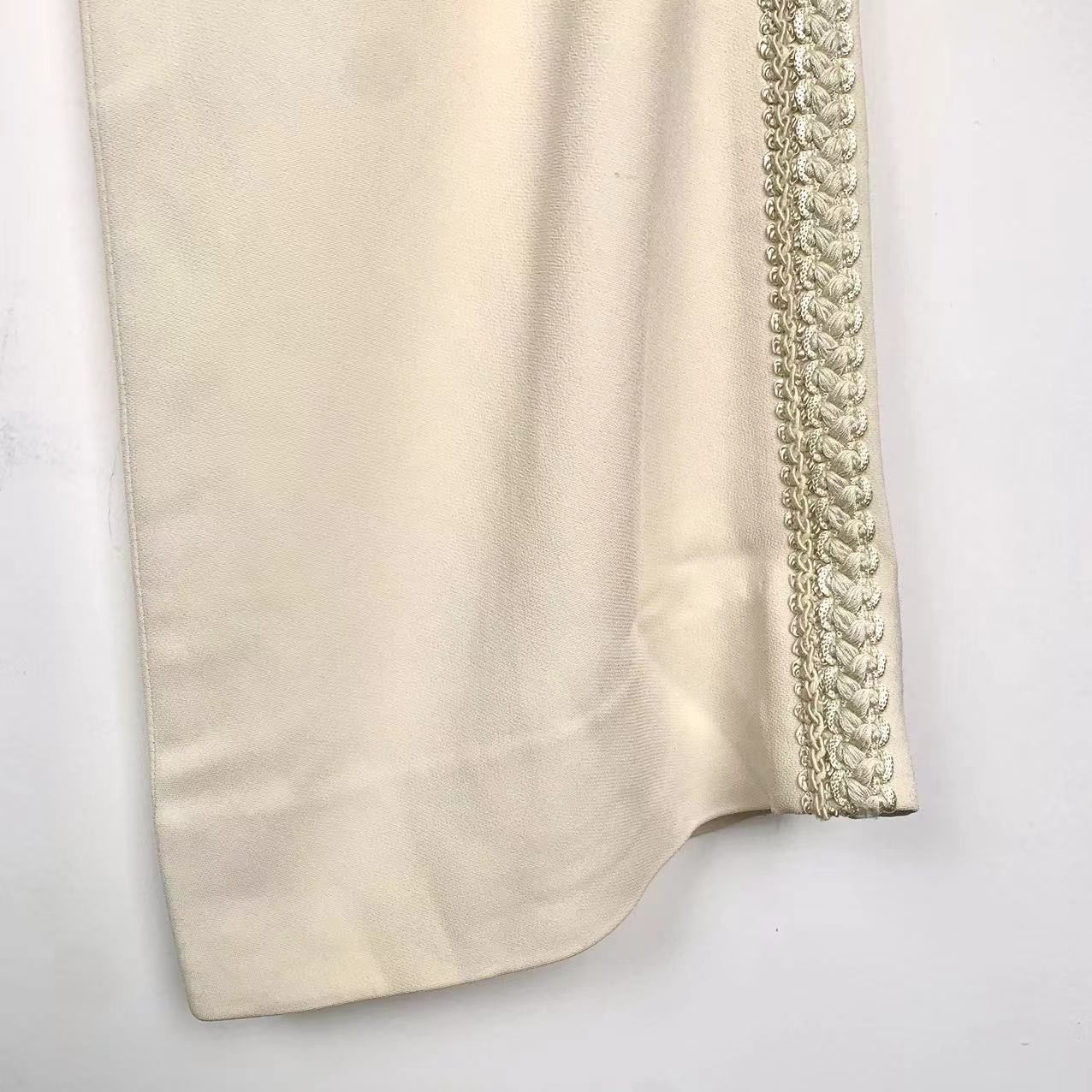Gucci [Gucci] Lace Mid-Rise Casual Trousers 42 Beige Size 42" / US 20 - 7 Thumbnail