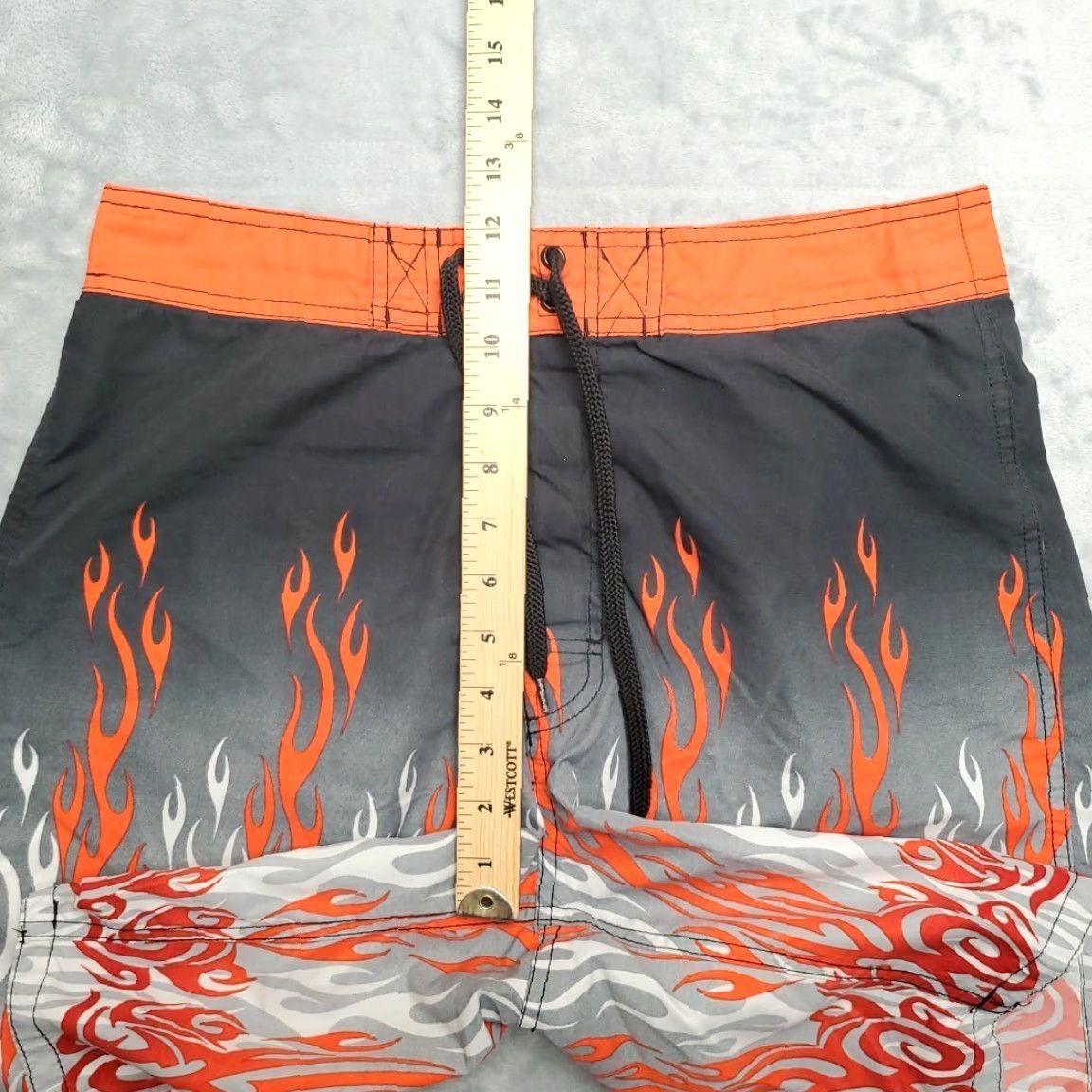 Swims Phys.Sci Board Shorts Men 32 Orange Flame Hybrid Performance Swim Beach Surf Bermuda Casual Summer Moisture Wicking Quick Dry Pockets Logo Size US 32 / EU 48 - 7 Thumbnail