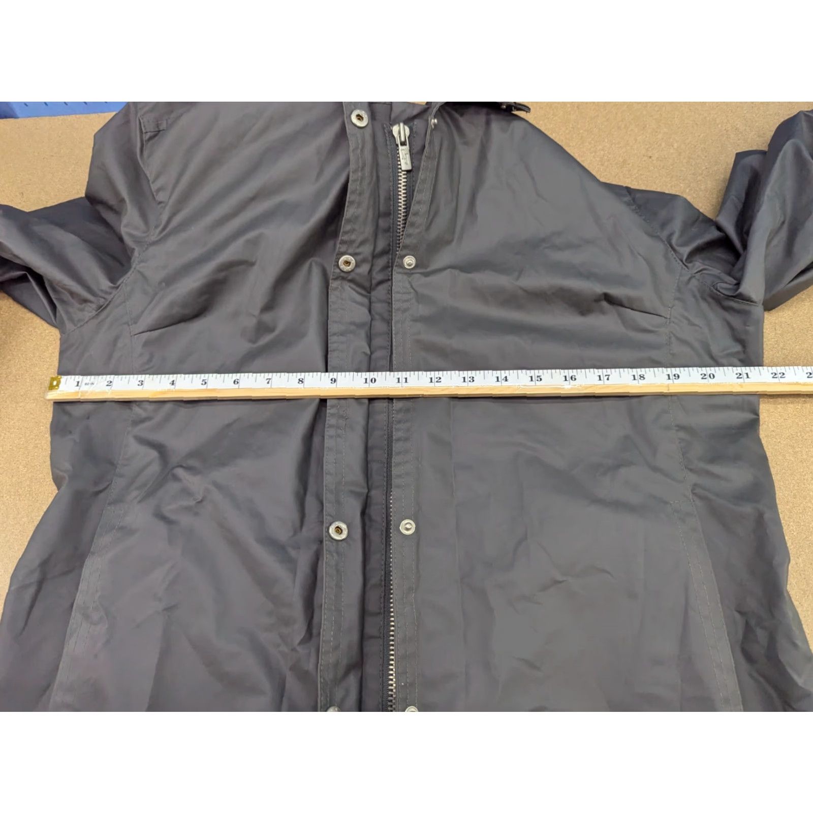 Ilse Jacobsen Ilse Jacobsen Hornbaek Womens Raincoat Coat Jacket Long Zip Hooded Full Zip Quick Dry Black Gray Polyester Softshell Size M / US 6-8 / IT 42-44 - 3 Thumbnail