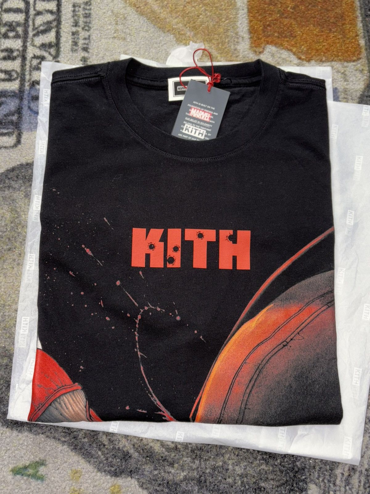 Kith × Marvel Comics KITH MARVEL DEADPOOL VINTAGE TEE - BLACK Size US M / EU 48-50 / 2 - 2 Thumbnail