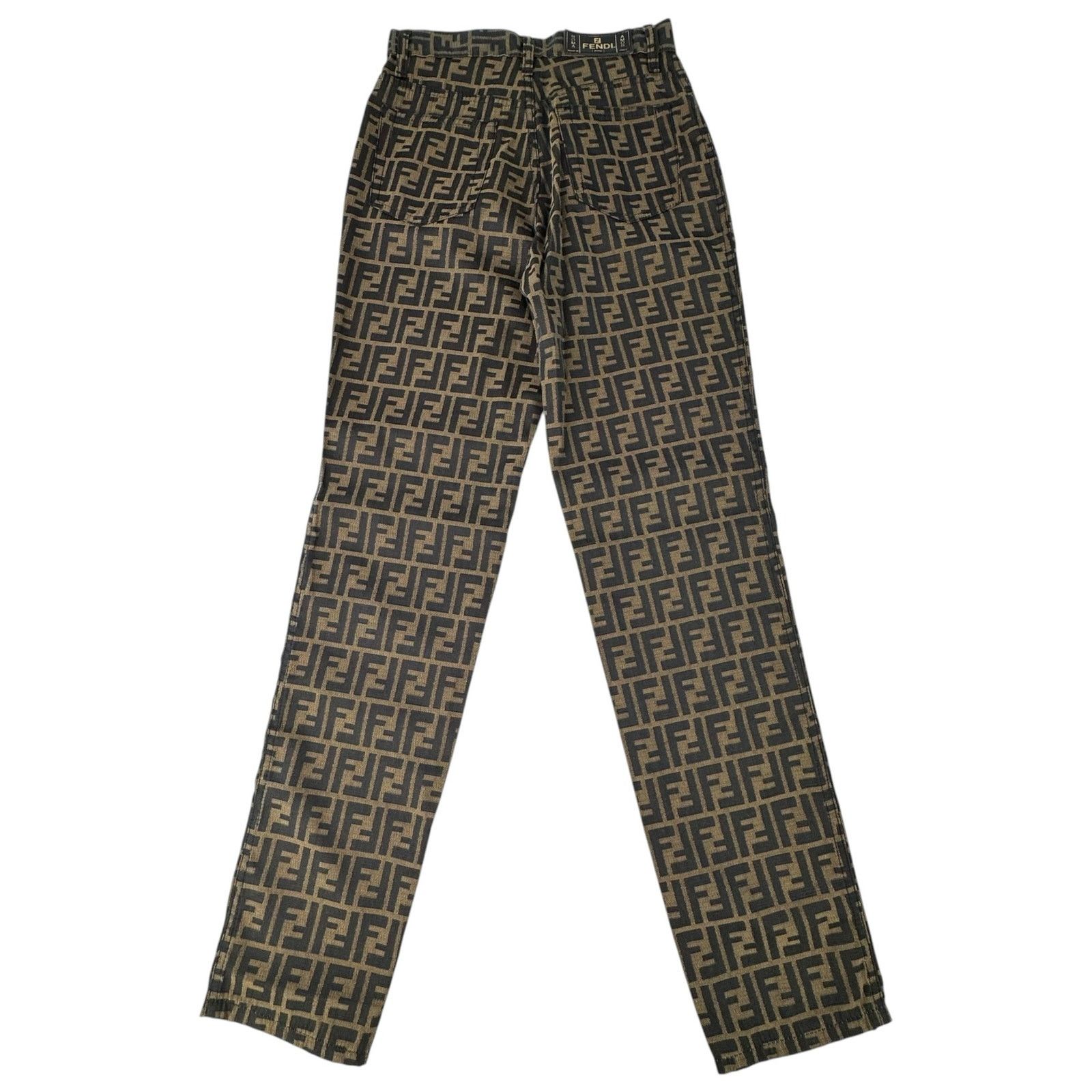 Fendi Fendi Vintage Zucca Print Pant Size 27" / US 4 / IT 40 - 2 Thumbnail