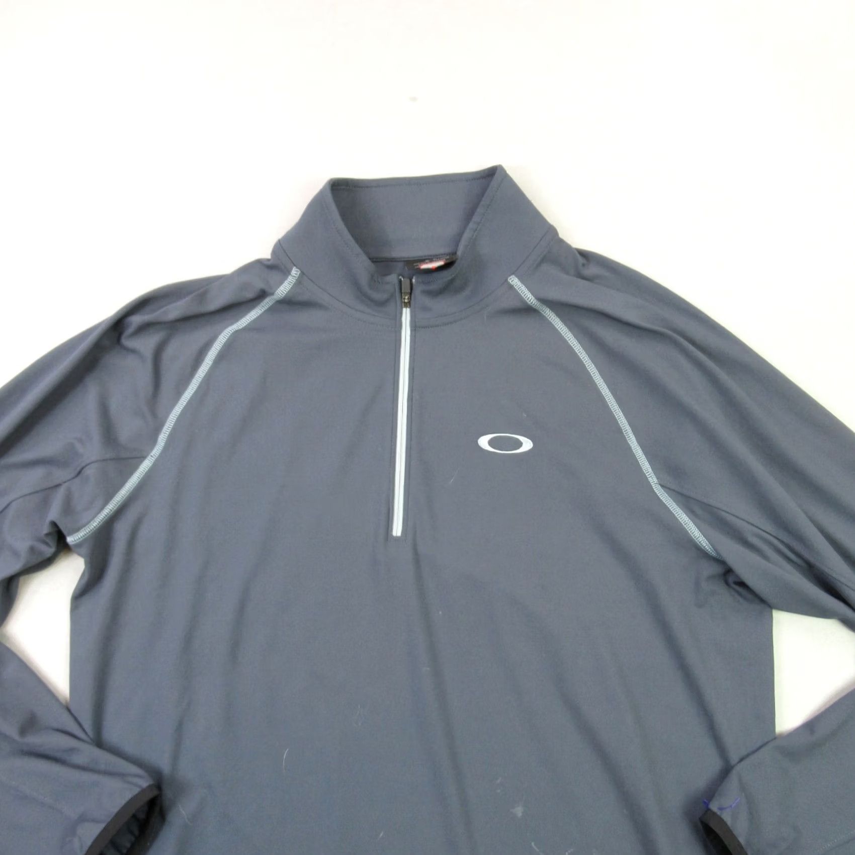 Oakley Oakley Pullover Mens S Long Sleeve 1/4 Zip Casual Lightweight Gray Stretch Size US S / EU 44-46 / 1 - 2 Thumbnail