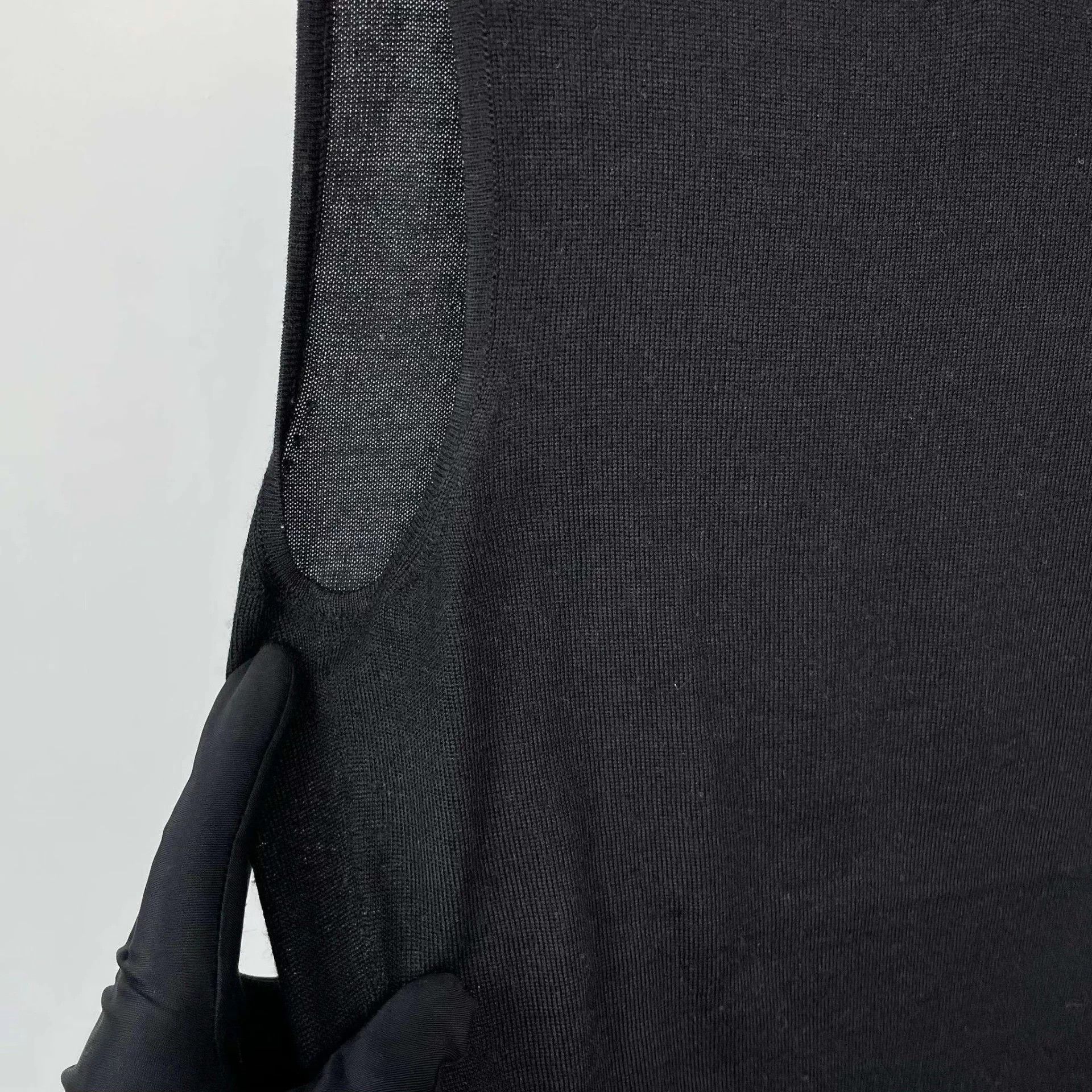 Dior Dior spun knit sleeveless top FR38 black Size S / US 4 / IT 40 - 6 Thumbnail