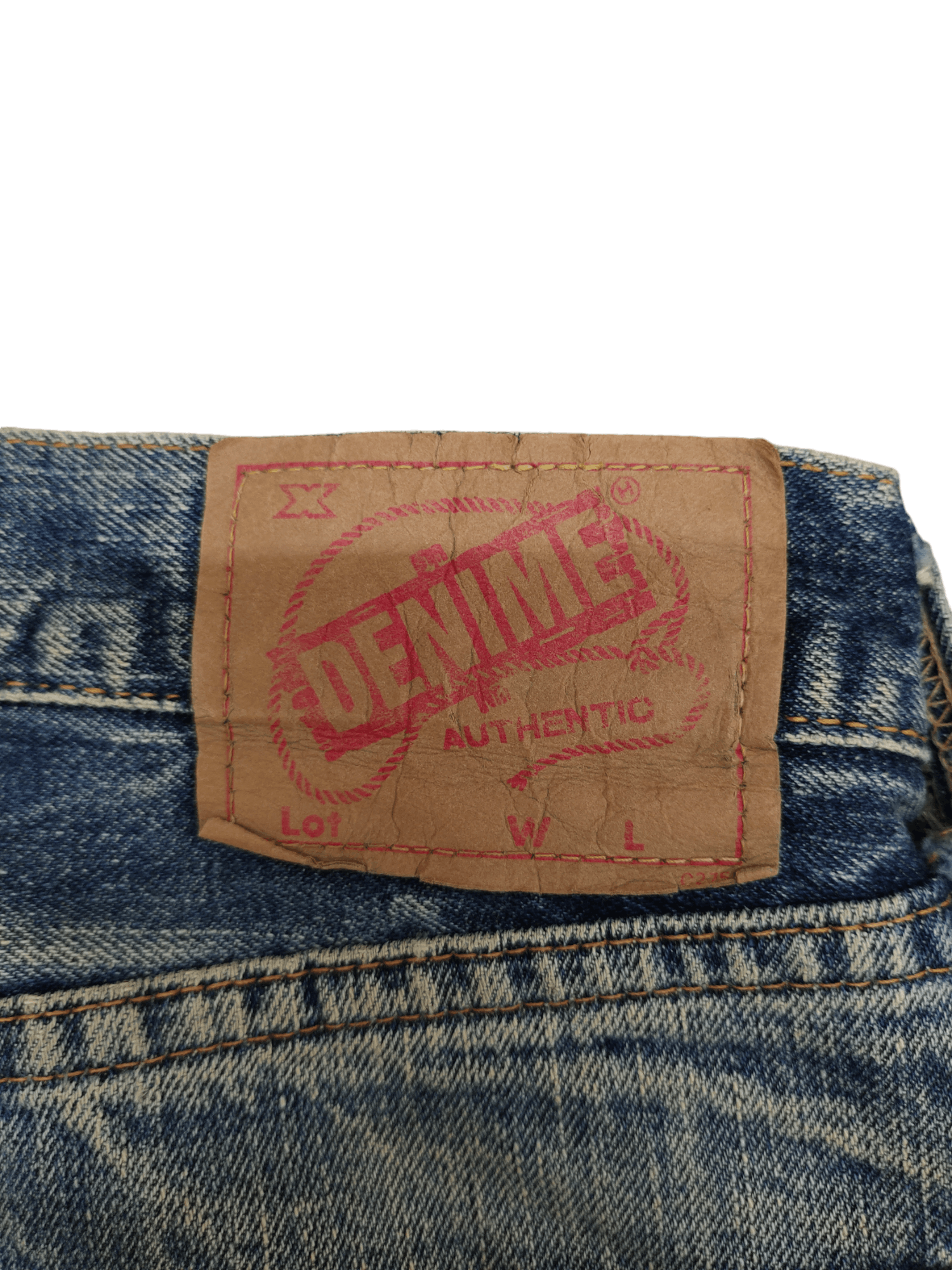 Denime 1990s Denime Japan Clawmark Distress Faded Raw Denim Jeans Size US 29 - 10 Thumbnail