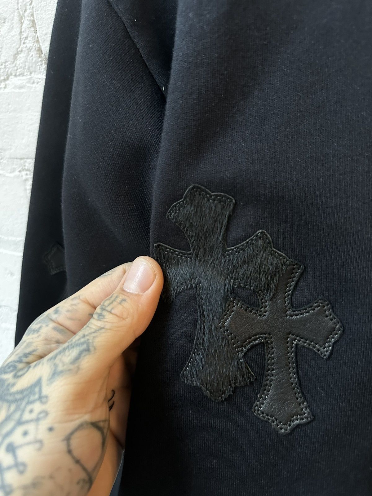Chrome Hearts CHROME HEARTS CROSS PATCH SWEATER ZIP UP JACKET S / M Size US XS / EU 42 / 0 - 2 Thumbnail