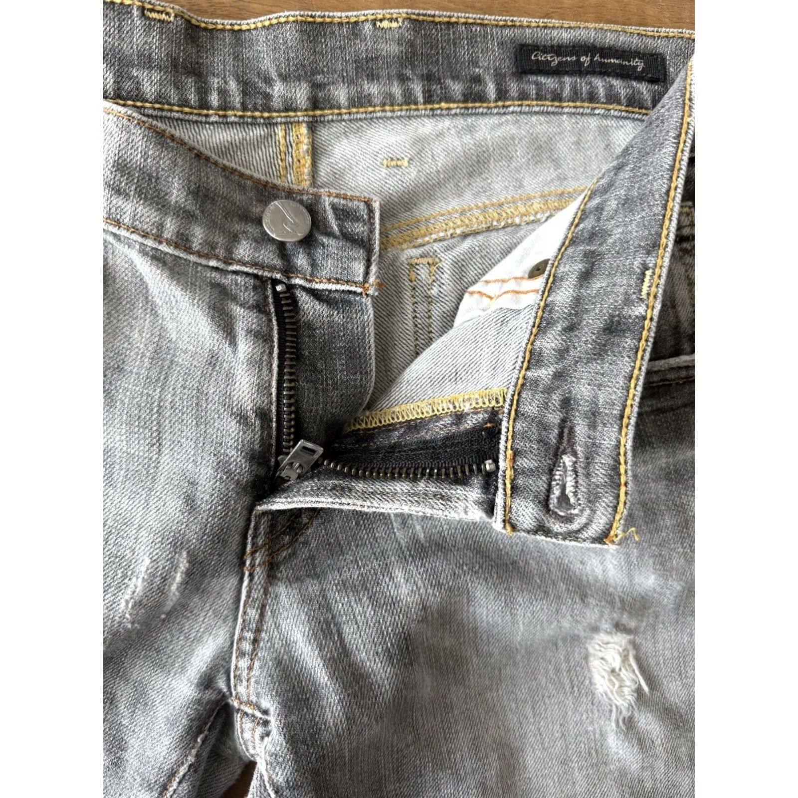 Citizens Of Humanity VTG Citizens of Humanity Jackie Bootcut Jeans Womens 29 (33x32) Denim Gray 5-Pocket 195088 Jeans Mens Womens Girls Boys Size 29" - 6 Thumbnail