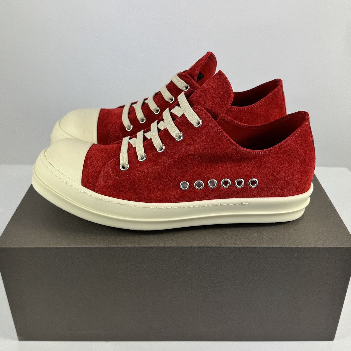 Rick Owens Extreme Low Suede Sneakers Size US 12 / EU 45 - 6 Thumbnail