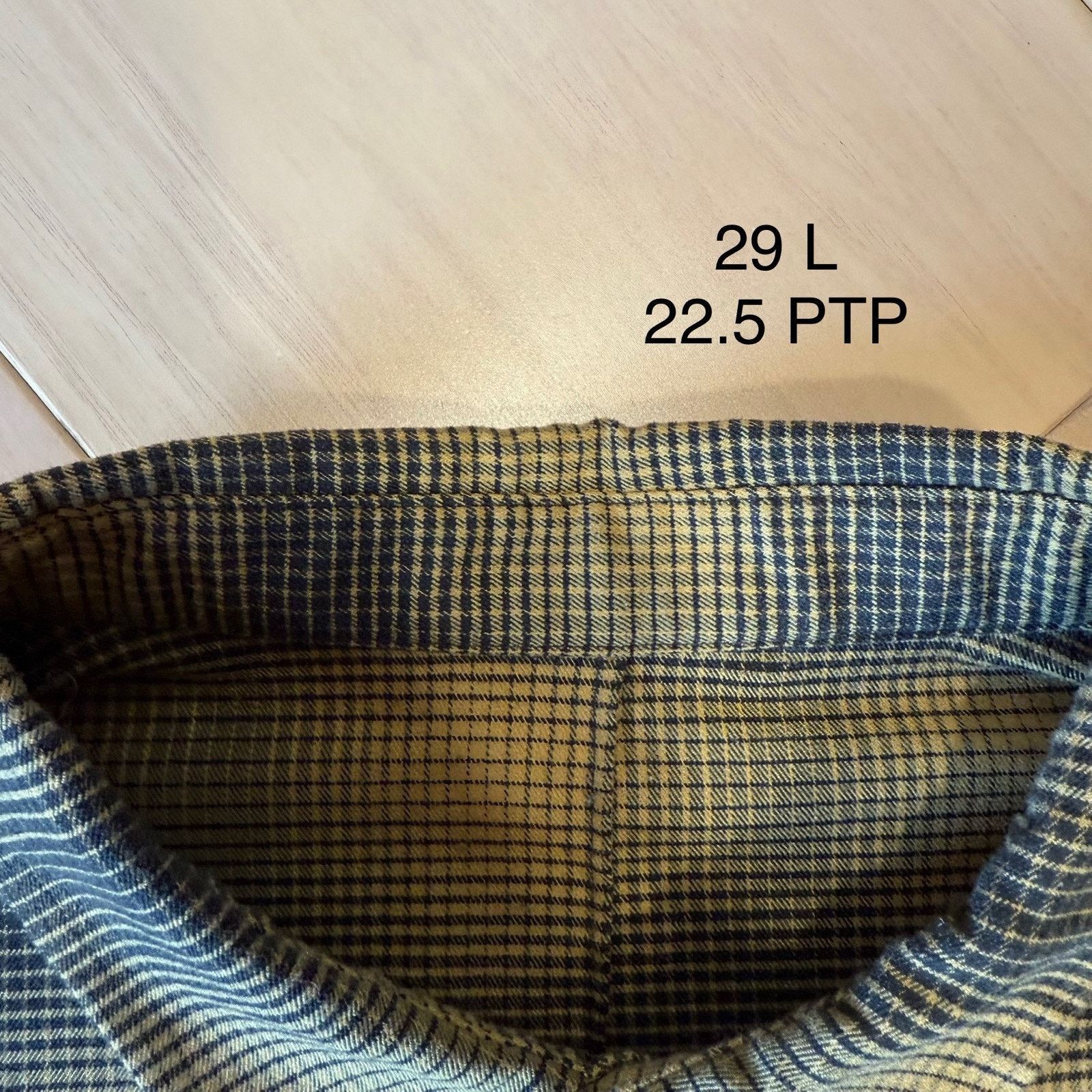 Lululemon Lululemon Mason Peak Flannel L Yellow Black Casual Button Size US L / EU 52-54 / 3 - 6 Thumbnail
