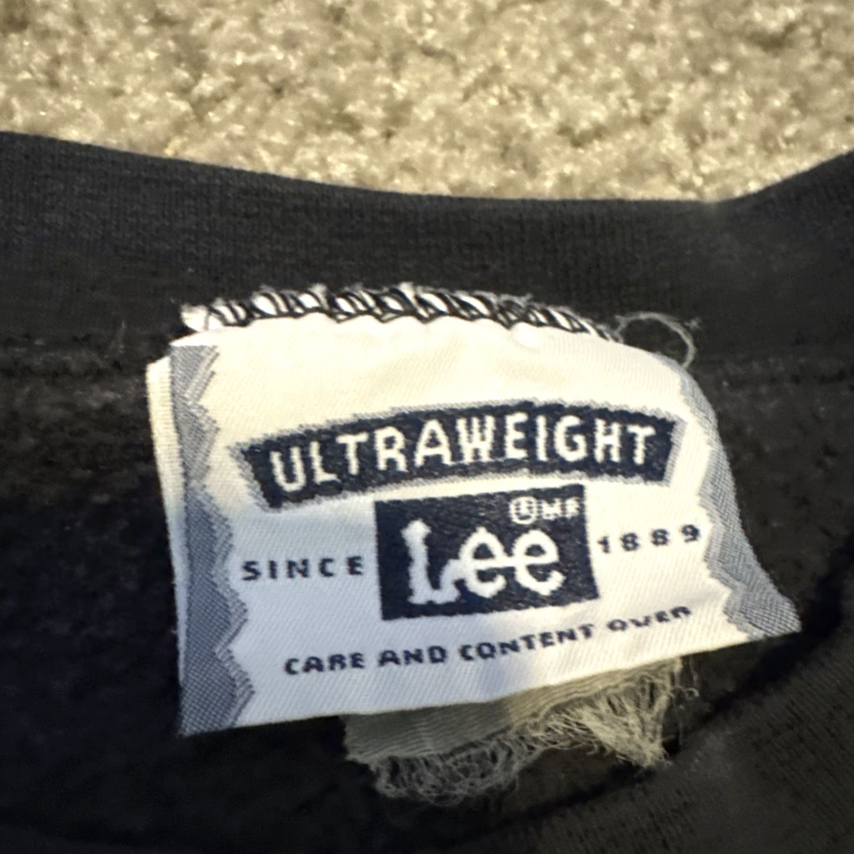 Lee VINTAGE 90s AOI Advanced Office Installer Lee Heavyweight Crewneck Sweatshirt Shirt Mens L Black Size US L / EU 52-54 / 3 - 4 Thumbnail