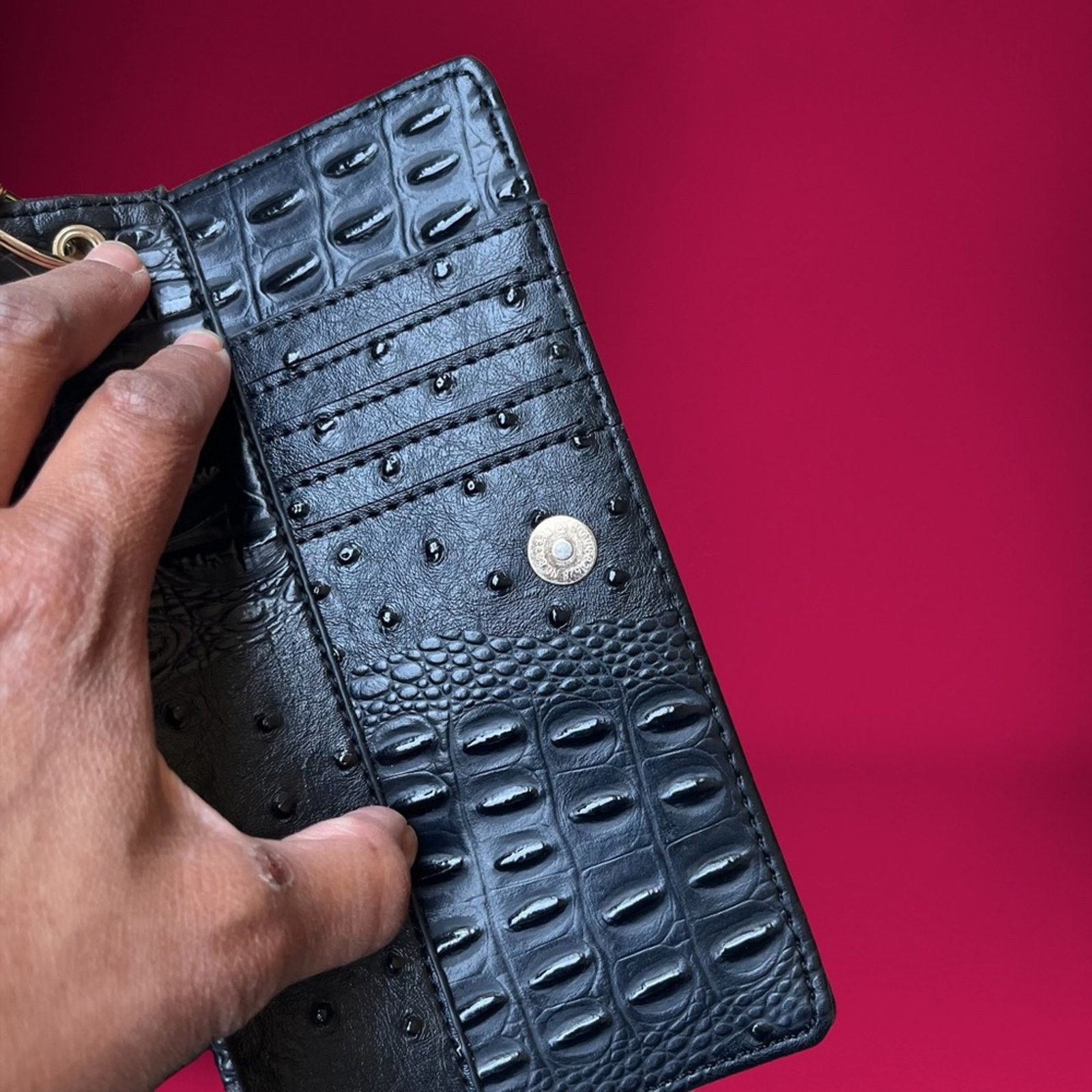 Other Pebbled Wallet Purse Textured Tri-Fold Women’s Vegan Leather Size ONE SIZE - 3 Thumbnail