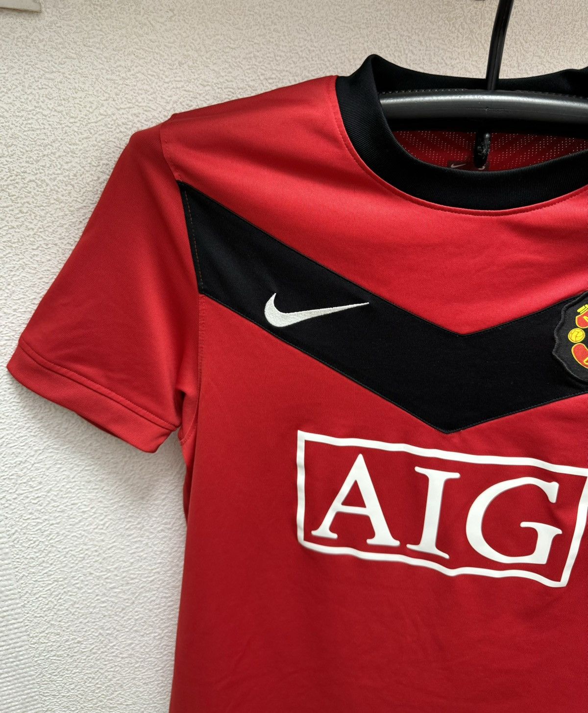 Nike Manchester united AIG red soccer jersey S 2009/10 Home Size US S / EU 44-46 / 1 - 2 Thumbnail