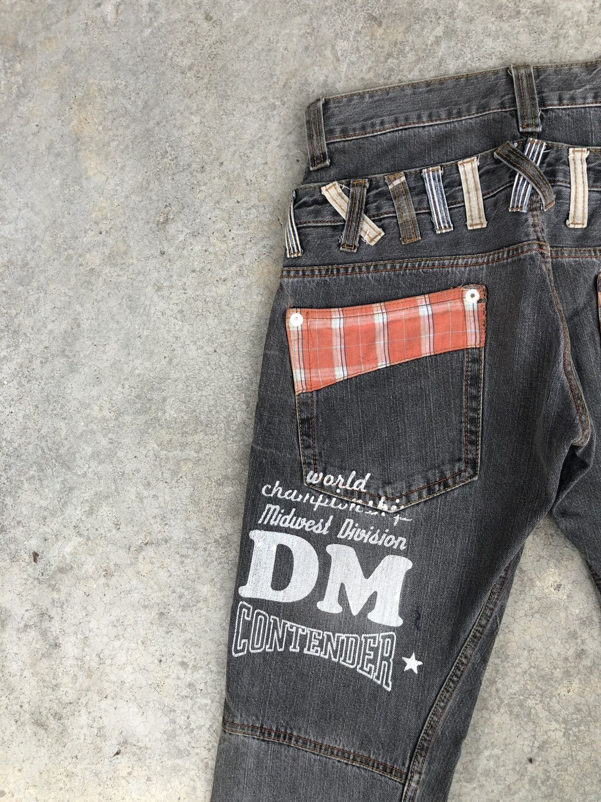 Hysteric Glamour Dominate Hancrafted Double Waist Big Logo Distressed Size US 30 / EU 46 - 9 Thumbnail