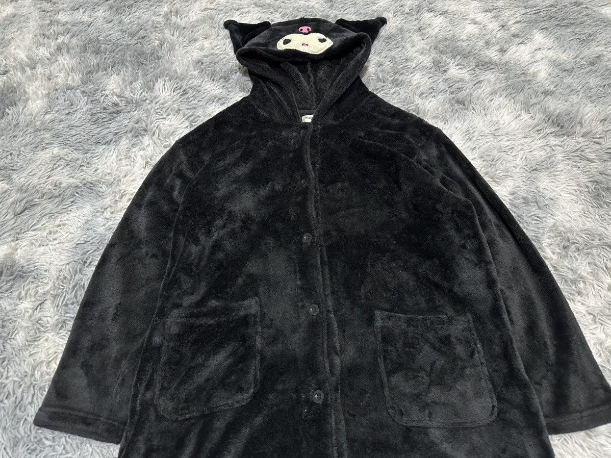Japanese Brand 🔥Sick Y2K Kuromi Devil Ear Hood Velvet Coat Long Cardigan Size US L / EU 52-54 / 3 - 2 Thumbnail