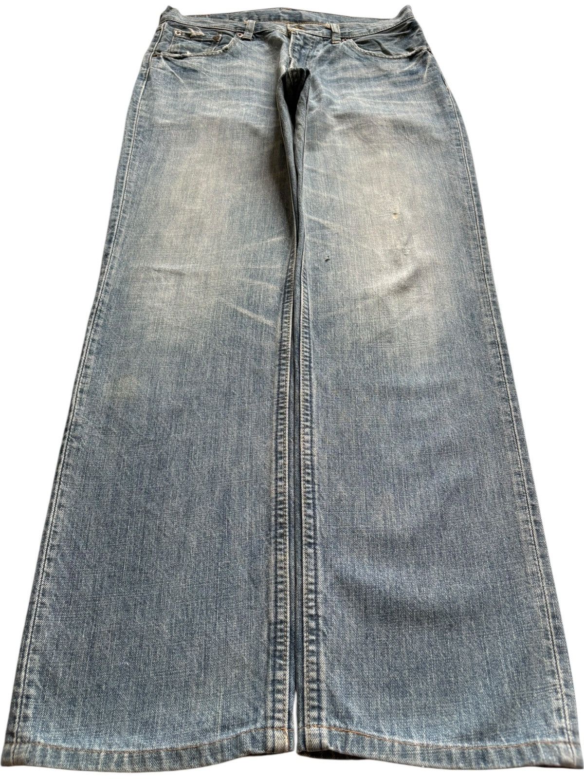 Levi's Vintage 90s Levis 502 Faded Wash Distressed Loose Jeans Size US 31 - 1 Thumbnail