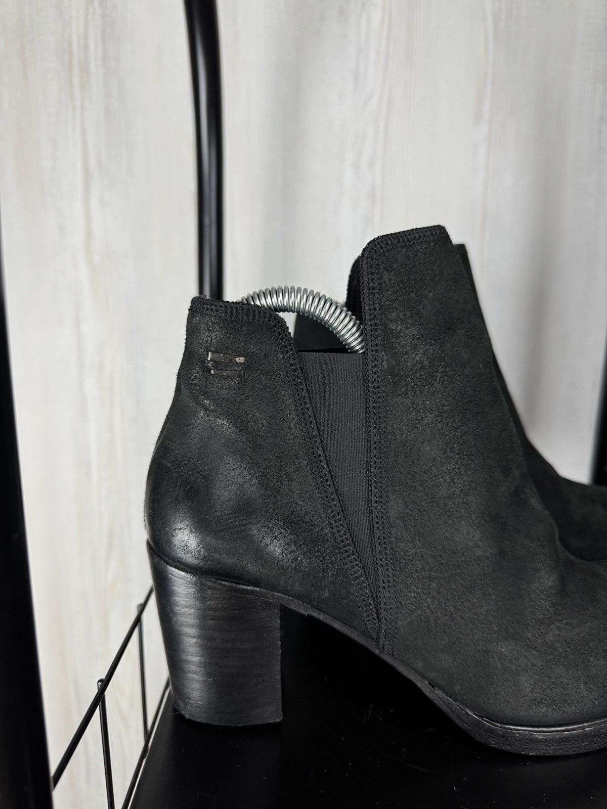 The Last Conspiracy The Last Conspiracy AASE WAXED SUEDE BLACK Ankle Boots sz 39 Size US 9 / IT 39 - 3 Thumbnail