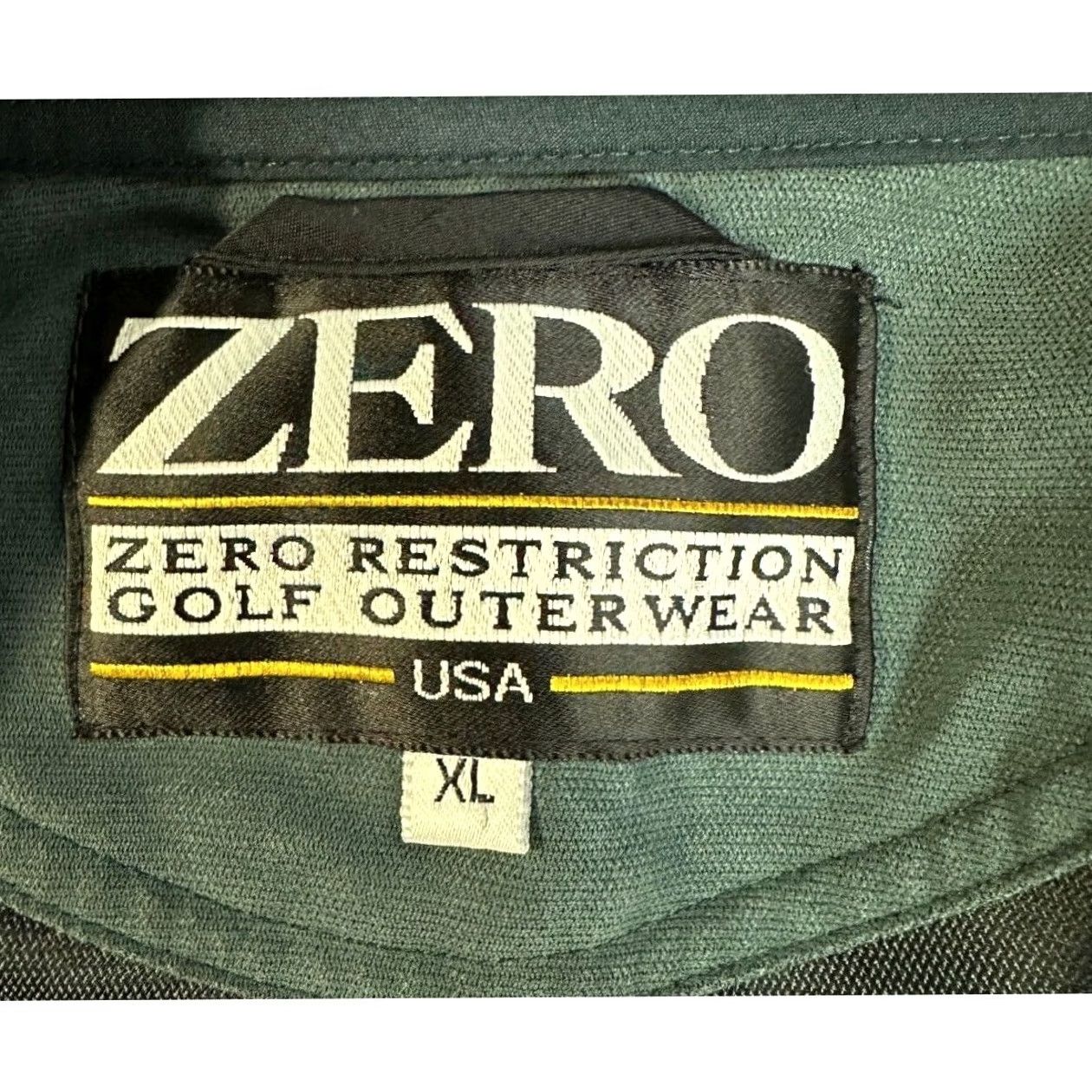 Vintage Zero Restriction Golf Pullover Jacket Mens XL Green Nylon Blend Quarter Snap Logo Jacket Size US XL / EU 56 / 4 - 4 Thumbnail