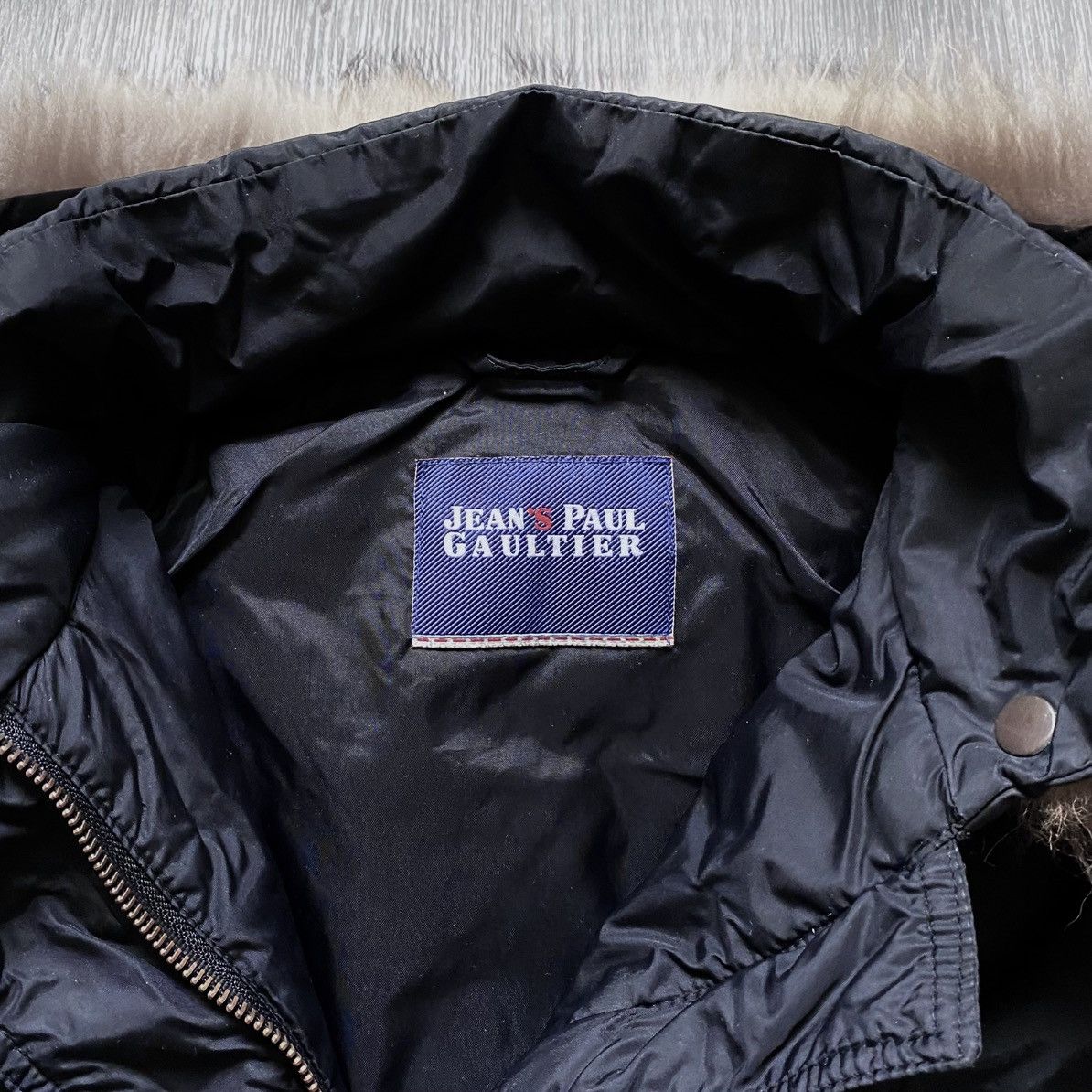 Jean Paul Gaultier Womens Jean’s Paul Gaultier Down Jacket Fur Trim Parka Black Size S / US 4 / IT 40 - 16 Thumbnail