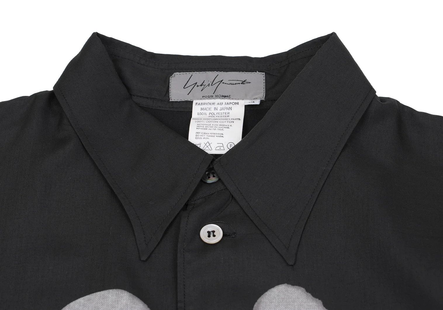 Yohji Yamamoto Yohji Yamamoto Skull Trompe L'Oeil Print Polo Size US M / EU 48-50 / 2 - 4 Thumbnail