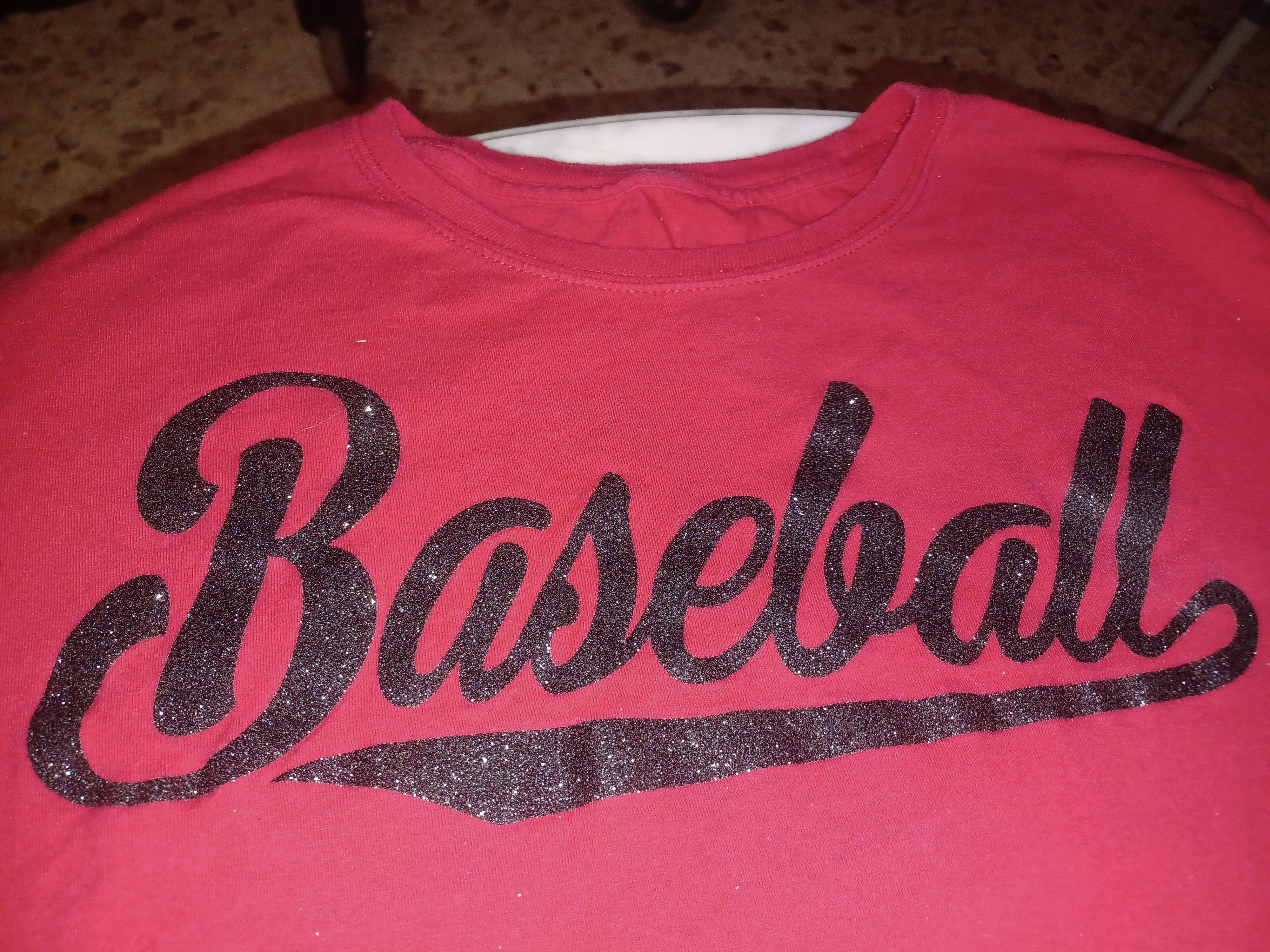 Other Women's Graphic Tee "Baseball" XL Red & Black Size XL / US 12-14 / IT 48-50 - 2 Thumbnail