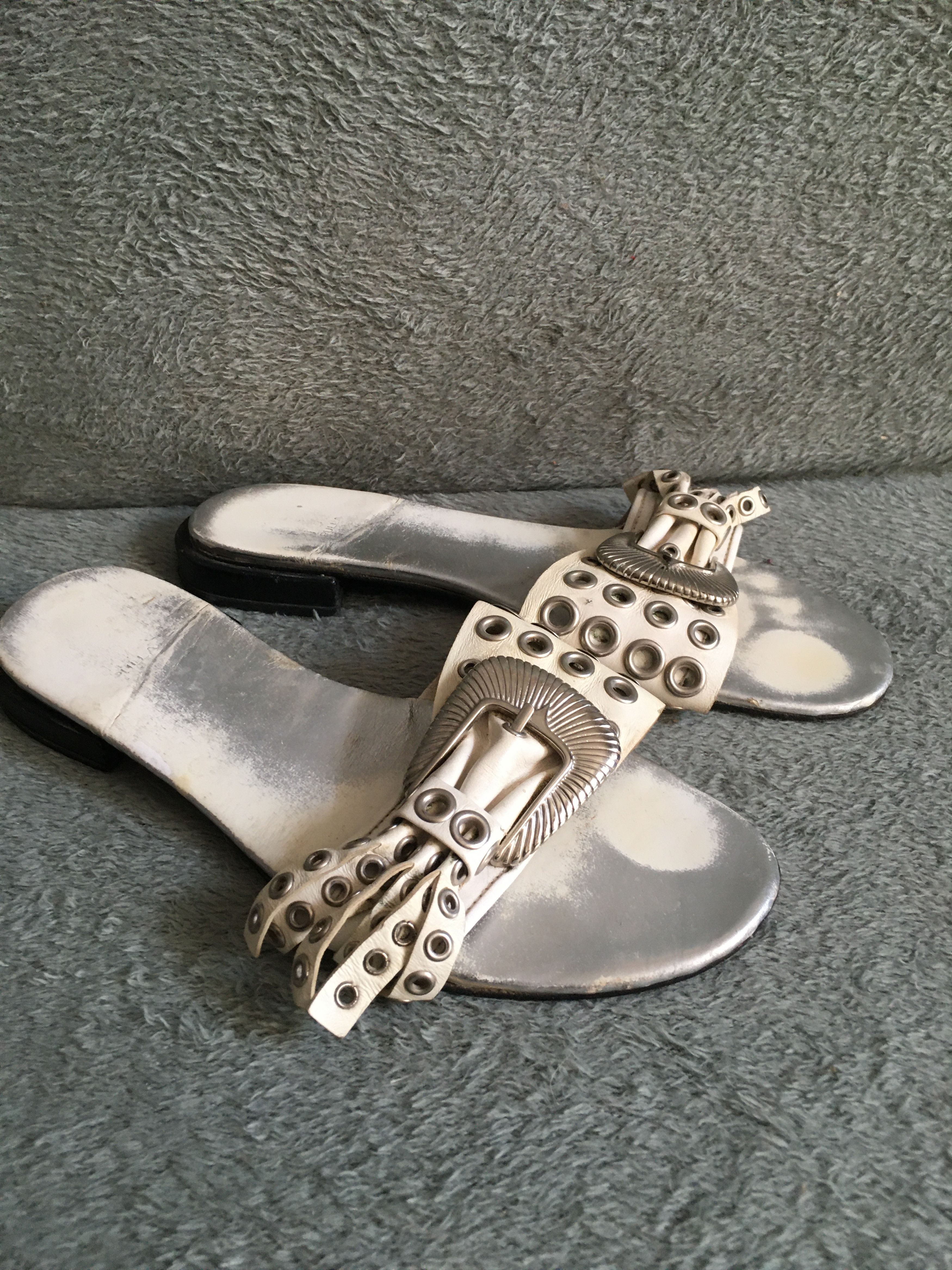 Toga Pulla Toga Pulla Leather Sandals Metal Studded EU 38 Size US 8 / IT 38 - 1 Thumbnail