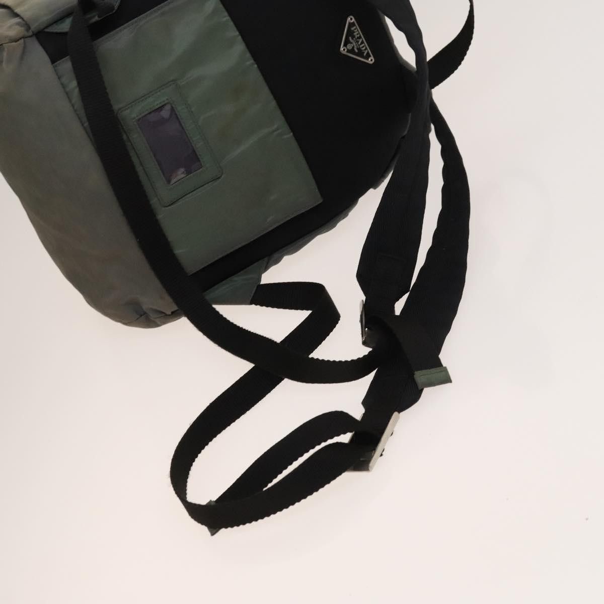 Prada PRADA Backpack Nylon Khaki Silver Size ONE SIZE - 9 Thumbnail