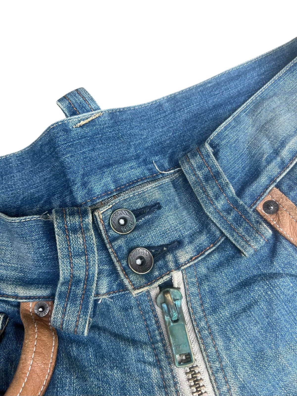 BUFFALO BOBS Vintage Buffalo Jeans Distress Dirty Mud Denim Bootcut Jeans Size US 31 - 5 Thumbnail