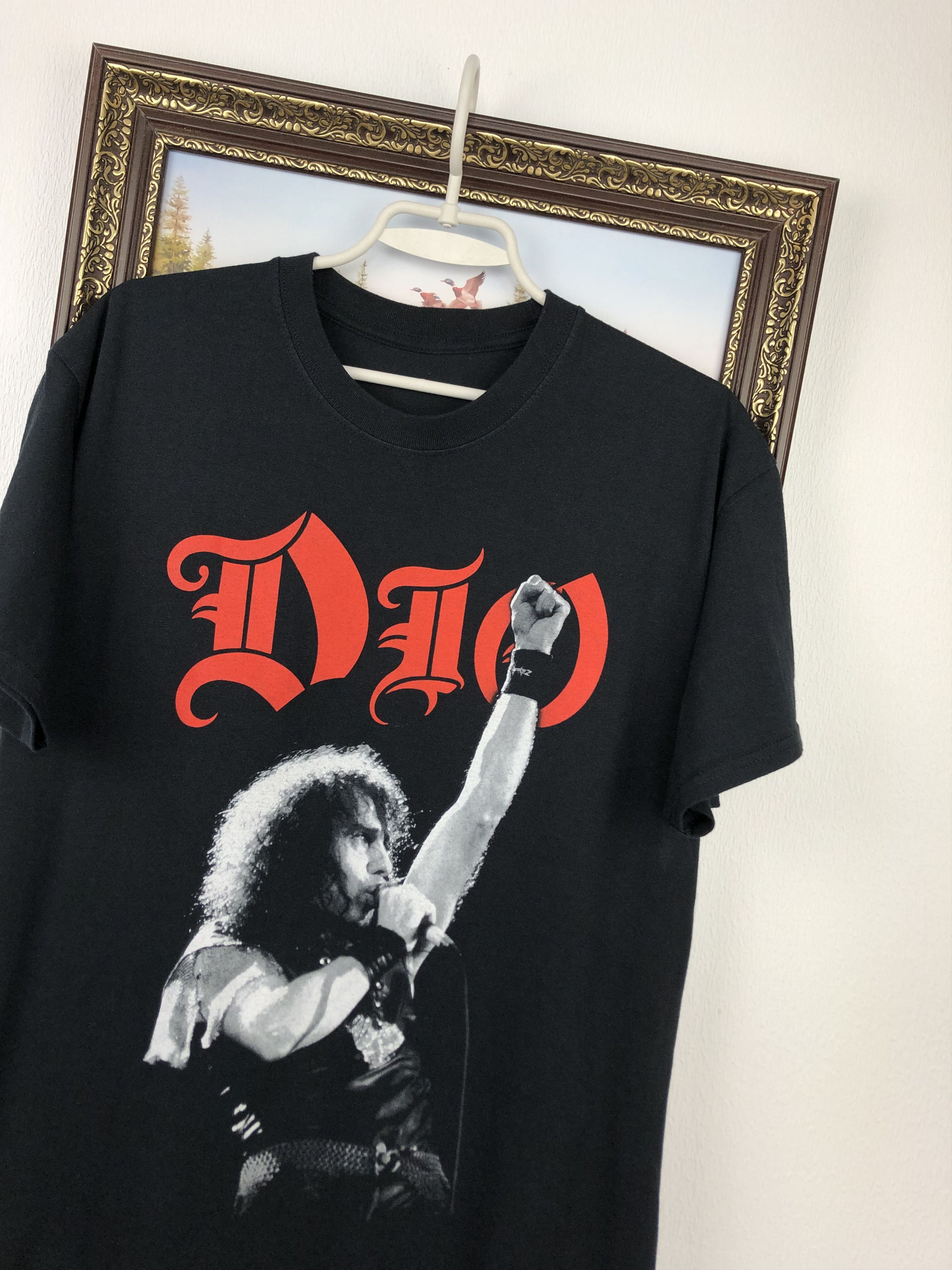 Band Tees Vintage Dio Tour Shirt Band Tee Over Print Black Mens Metal Size US M / EU 48-50 / 2 - 4 Thumbnail