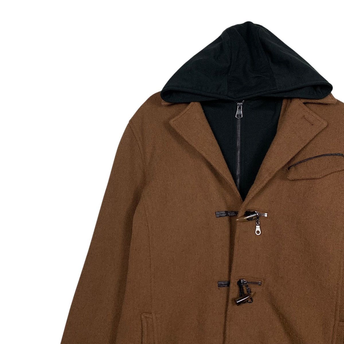 In The Attic IN THE ATTIC Double Layer Hoodies Duffle Coat #2348-C105 Size US L / EU 52-54 / 3 - 6 Thumbnail