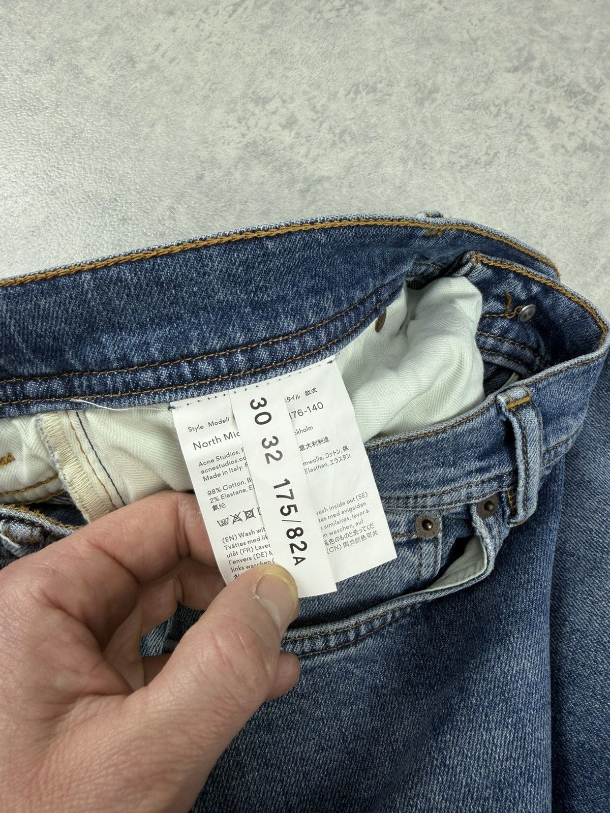 Acne Studios Acne Studios North Mod Blue Denim Jeans Size 30x32 Size US 30 / EU 46 - 7 Thumbnail