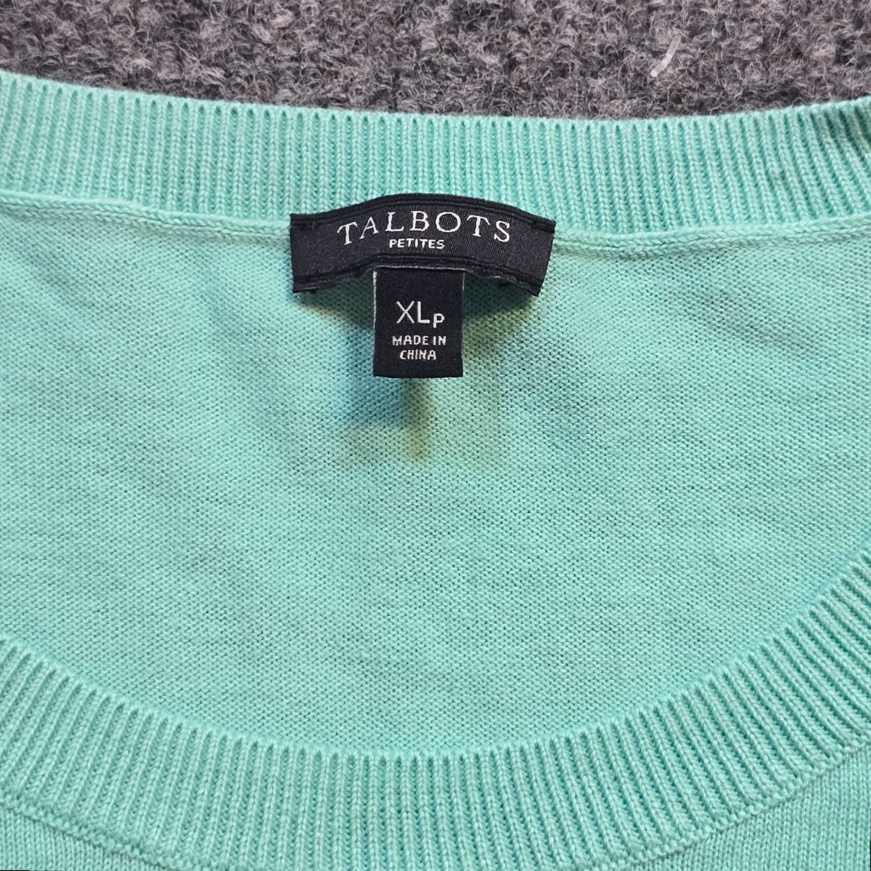 Talbots Talbots Sweater Top Women XL Petite Green Polka Dot Long Sleeve Casual Pullover Knit Small? Size XL / US 12-14 / IT 48-50 - 3 Thumbnail