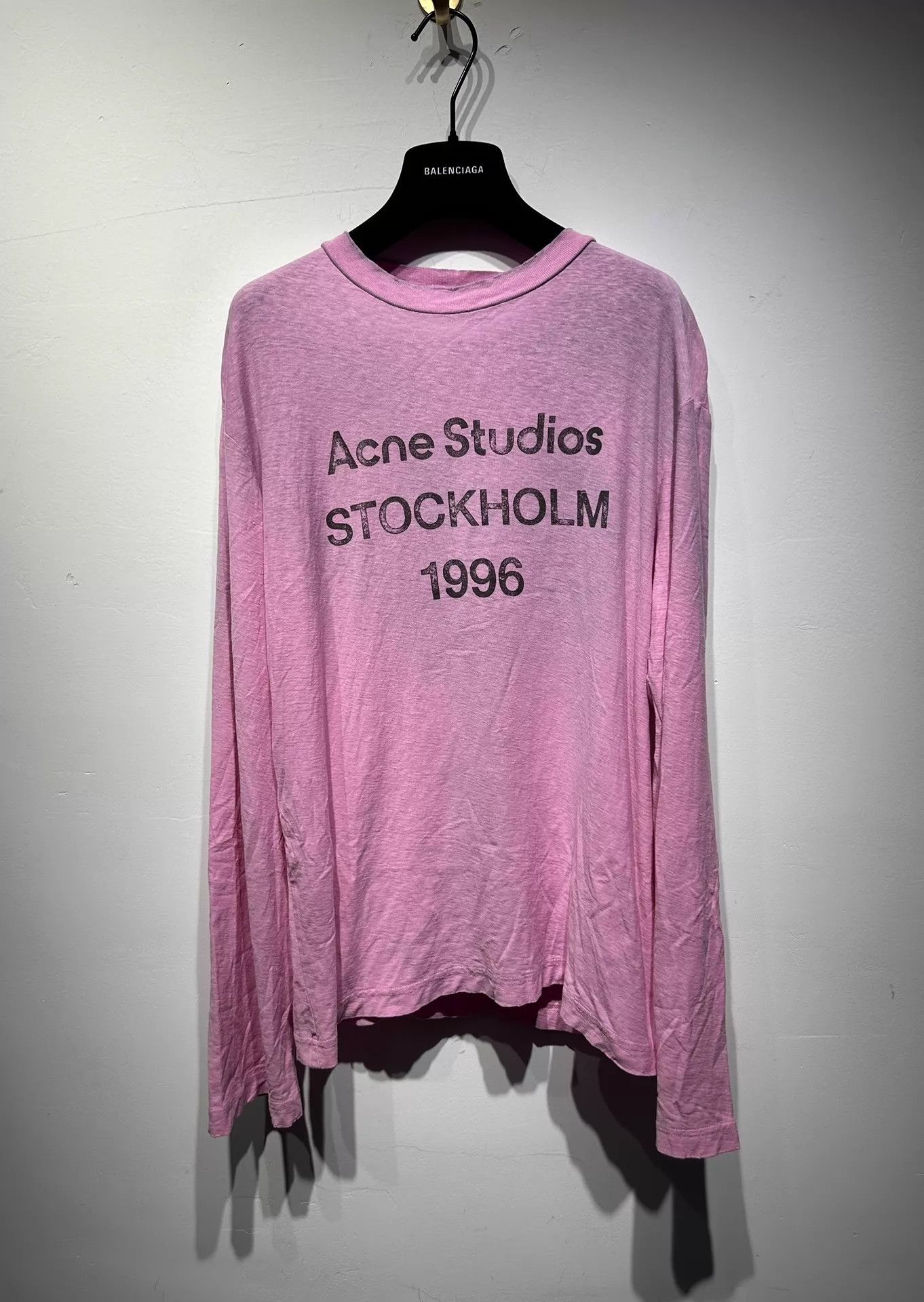 Acne Studios Acne Studios 1996 Pink XXS Logo T-shirt Size XS / US 0-2 / IT 36-38 - 1 Thumbnail