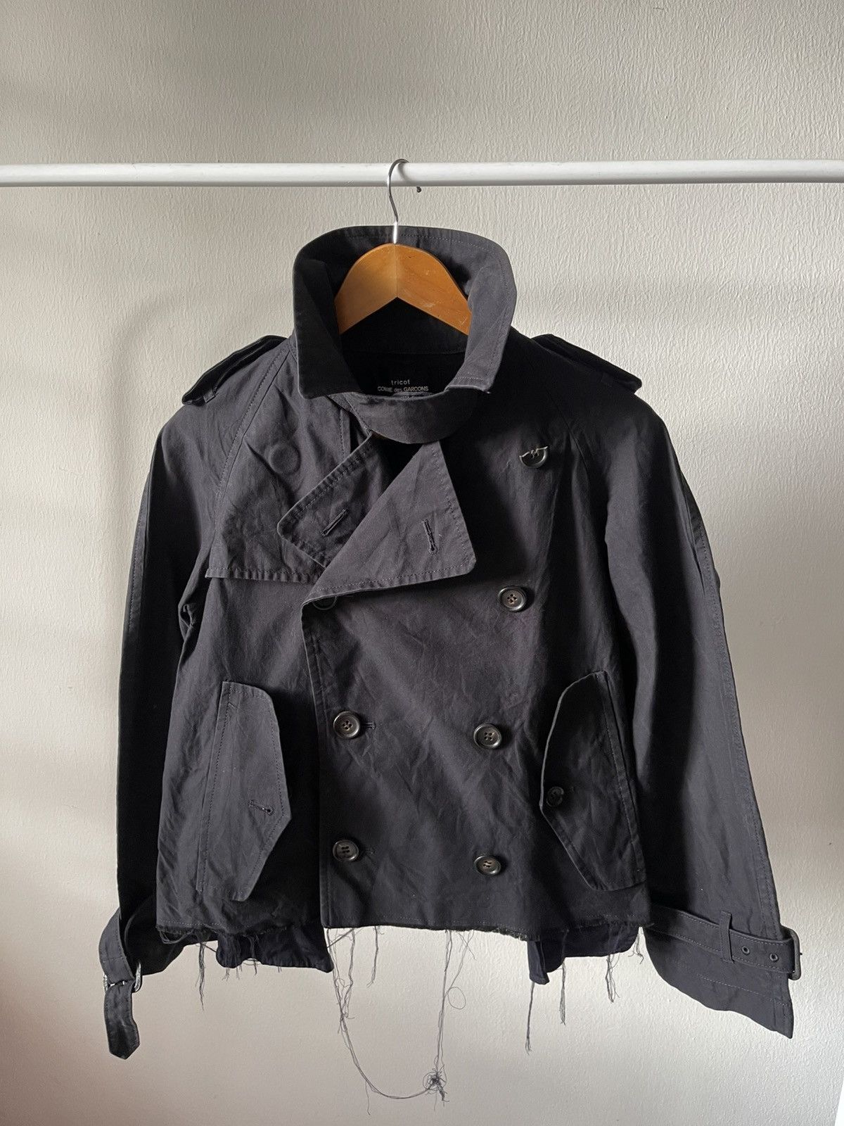 Tricot Comme des Garcons 2004 Comme Des Garcons Crop Jacket Size S / US 4 / IT 40 - 1 Thumbnail