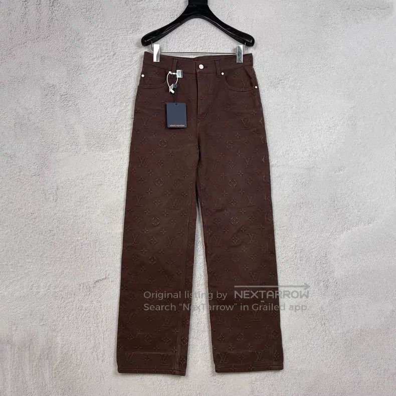 Louis Vuitton Louis Vuitton SS25 Men's Spring/Summer Logo Embossed Cotto Size US 27 - 1 Thumbnail