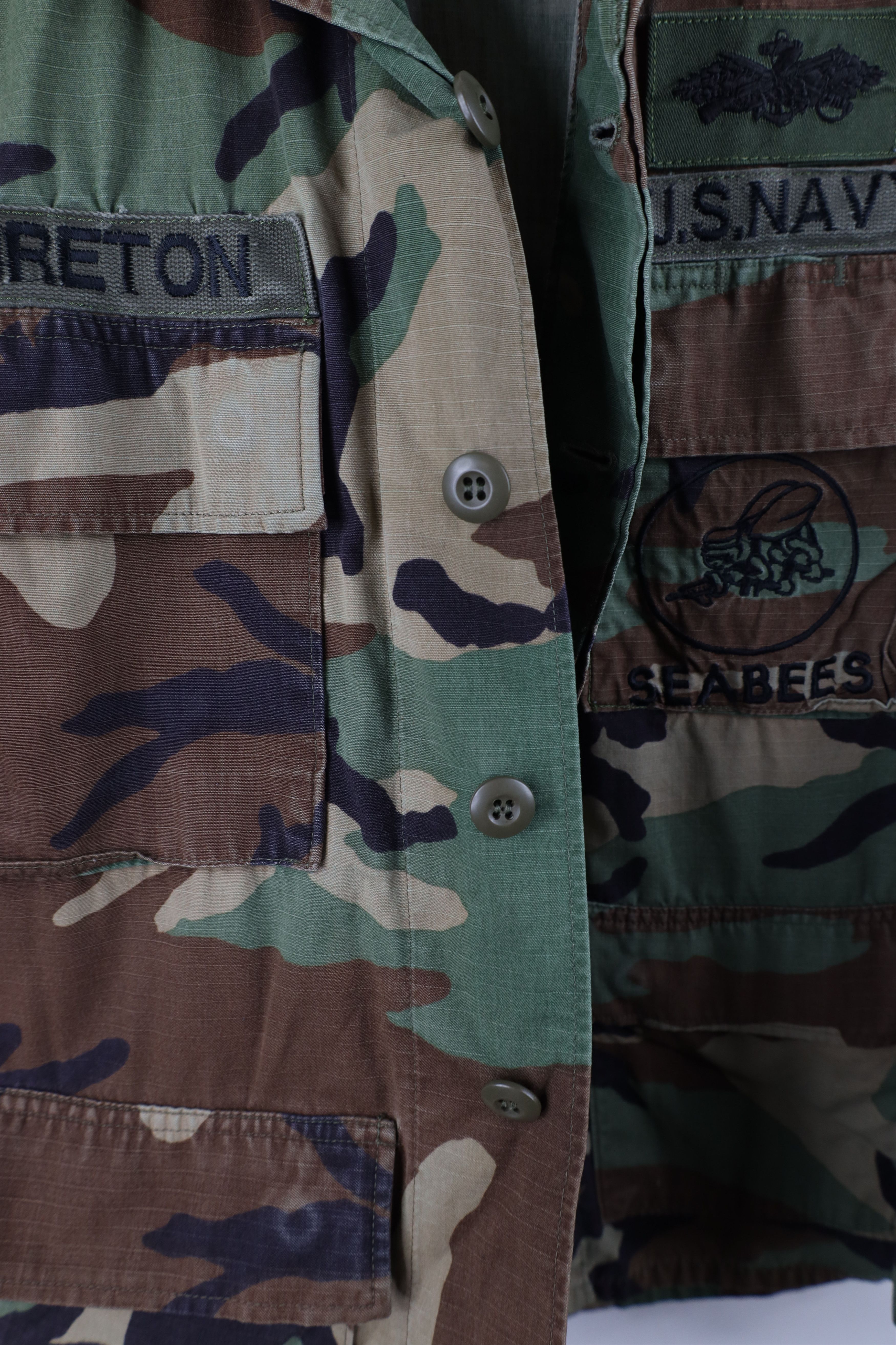 Vintage Vintage 90s Hot Weather Camouflage Field Combat Jacket USA Size US S / EU 44-46 / 1 - 12 Thumbnail