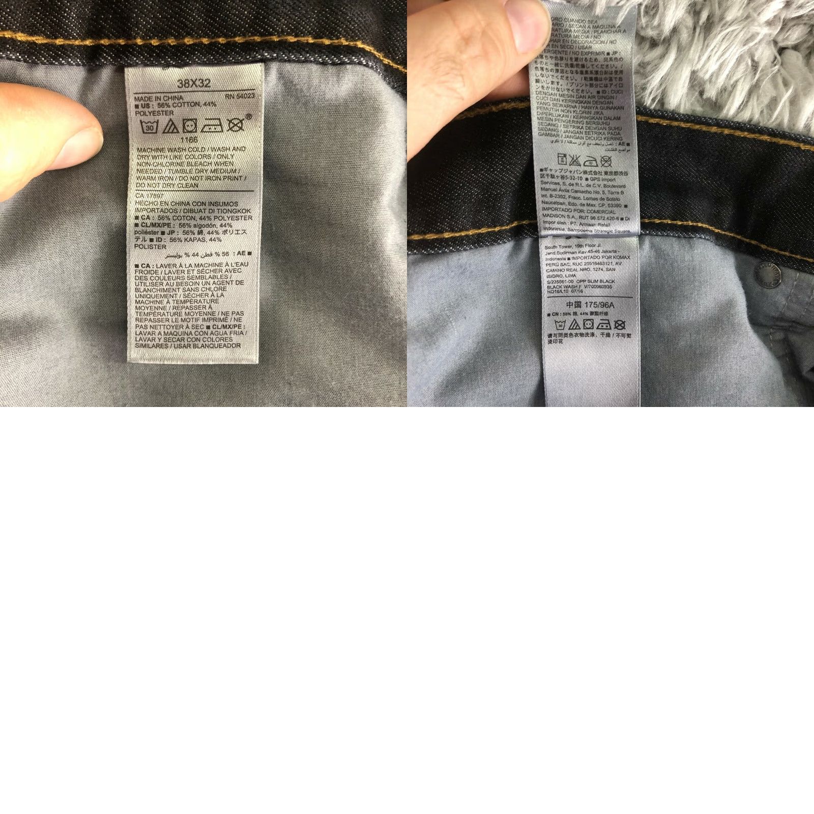 Old Navy Old Navy Jeans Mens 38x32 Mid Rise Straight Leg Denim Black Dark Wash Jeans Regular Rise Mens Size US 38 / EU 54 - 8 Thumbnail